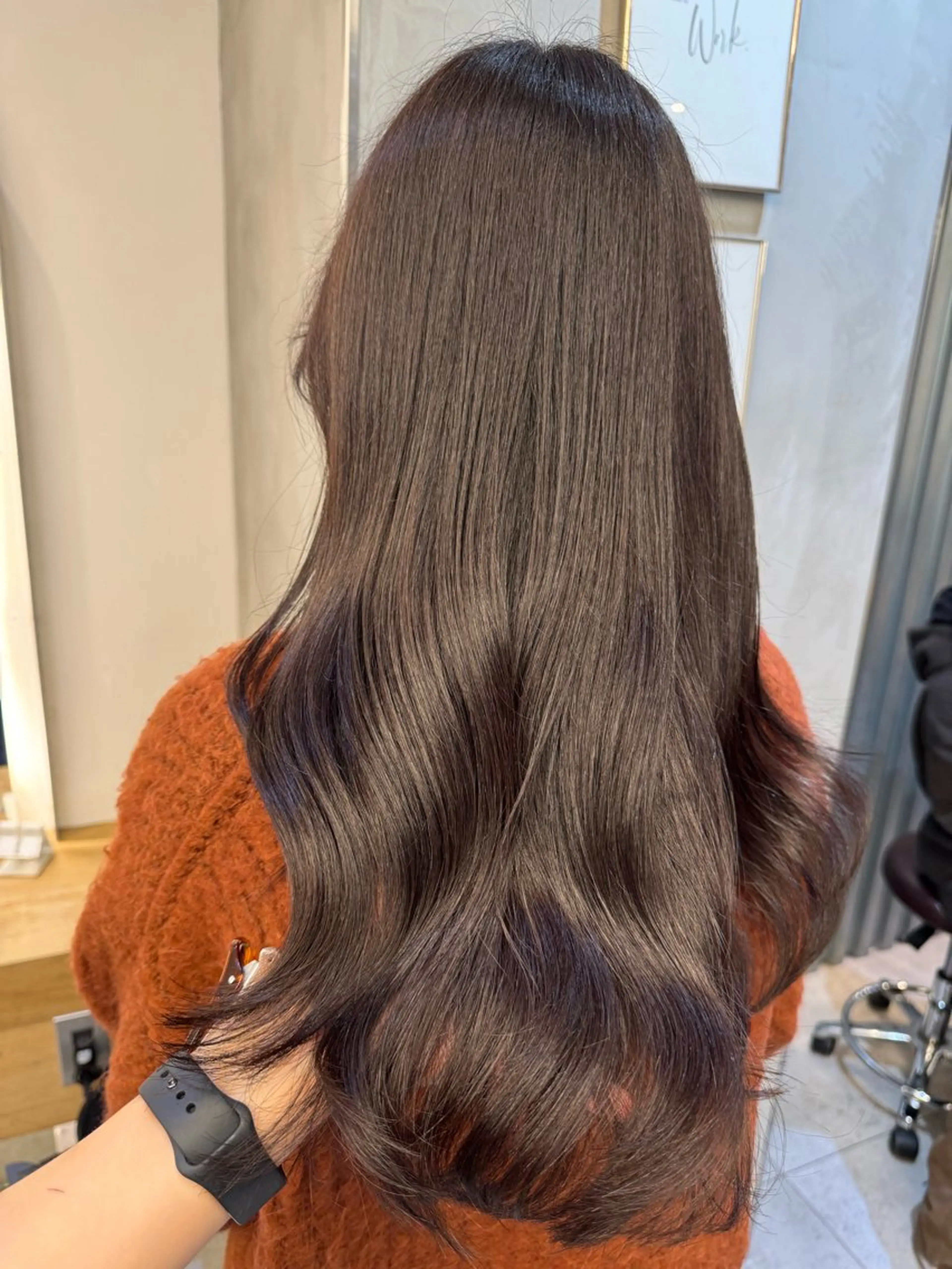 ロング ラベンダーベージュ カット ヘアカラー トリートメント ♡可愛い艶髪特化♡ 艶髪先生のヘアスタイル