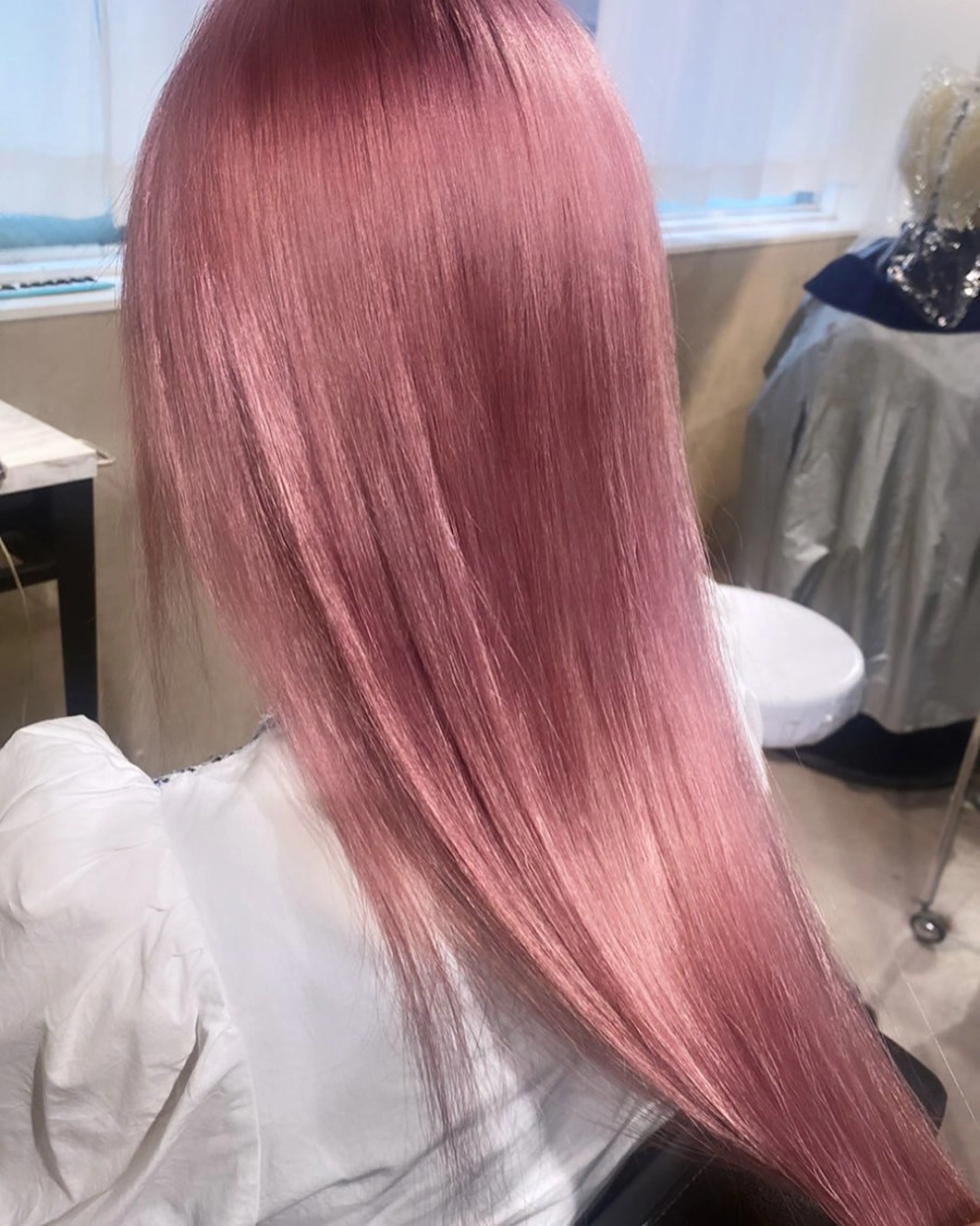 カラー ベージュカラー ピンクカラー ピンクベージュ ヘアカラー ヘアセット Seleneコウキ ブリーチ/ハイトーンのヘアスタイル