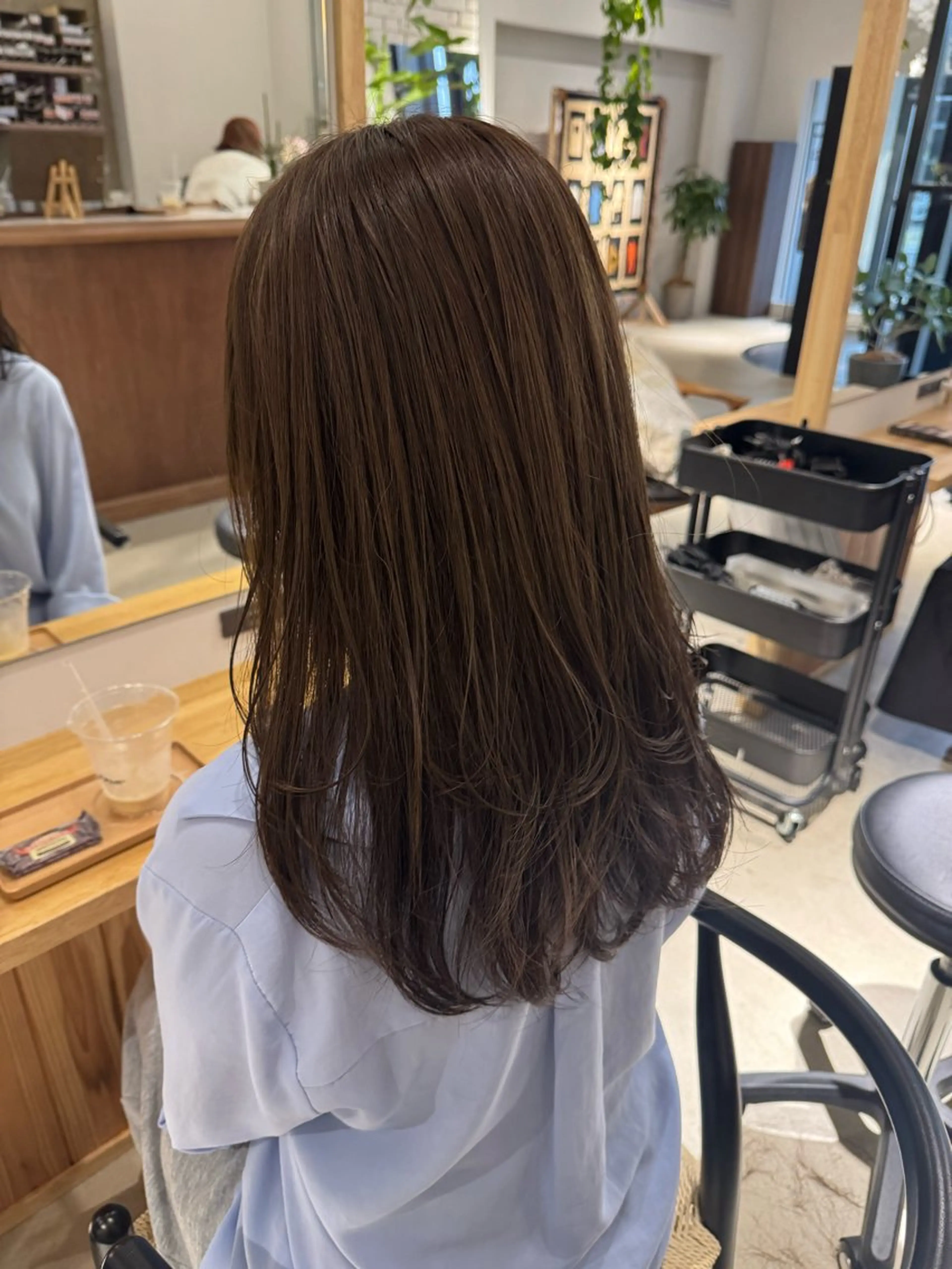 ミディアム 髪質改善 カット ヘアカラー トリートメント yuka🥕 橿原神宮前のヘアスタイル