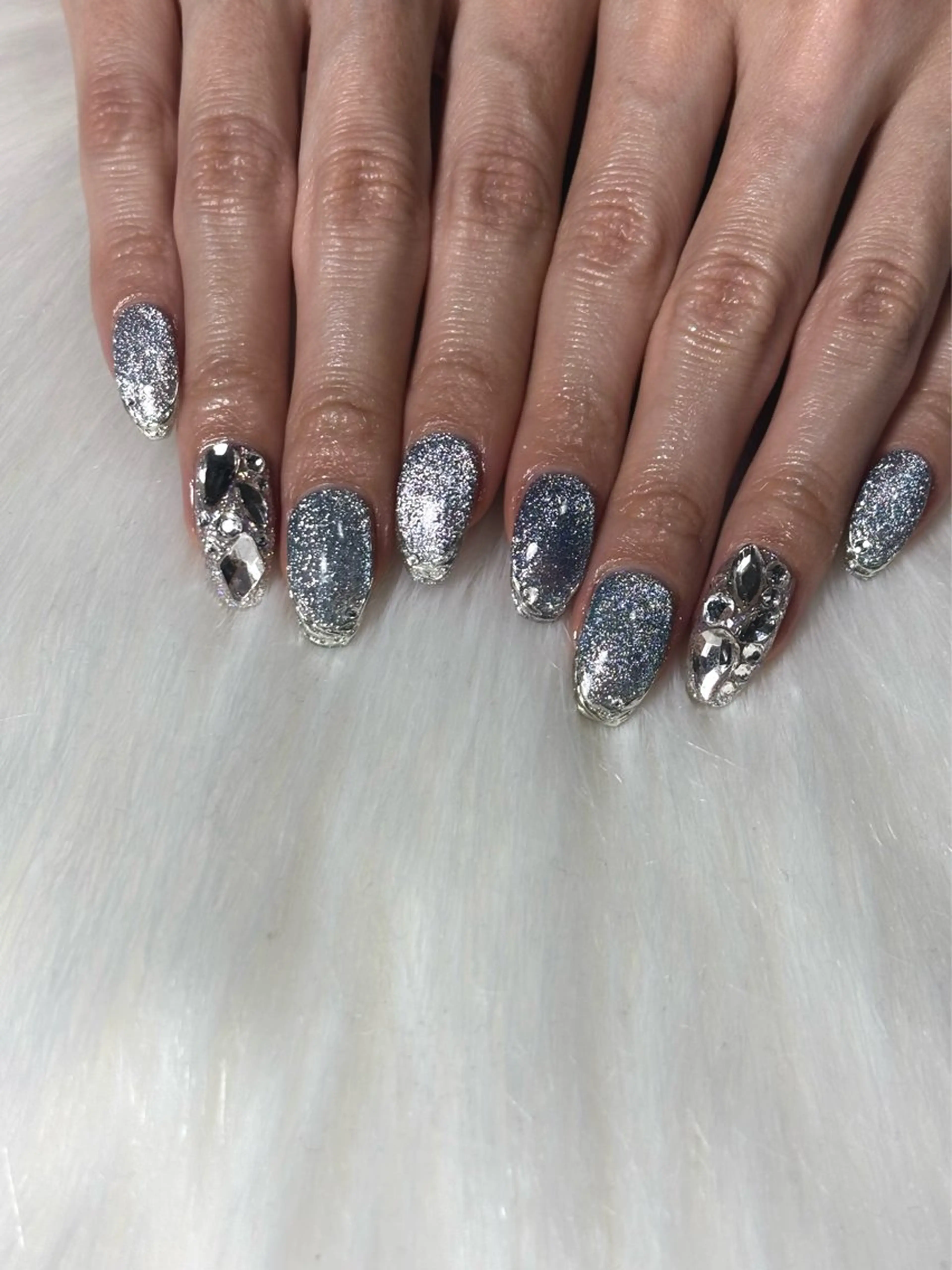 ネイル ブルー Rive. 酒井のネイルデザイン