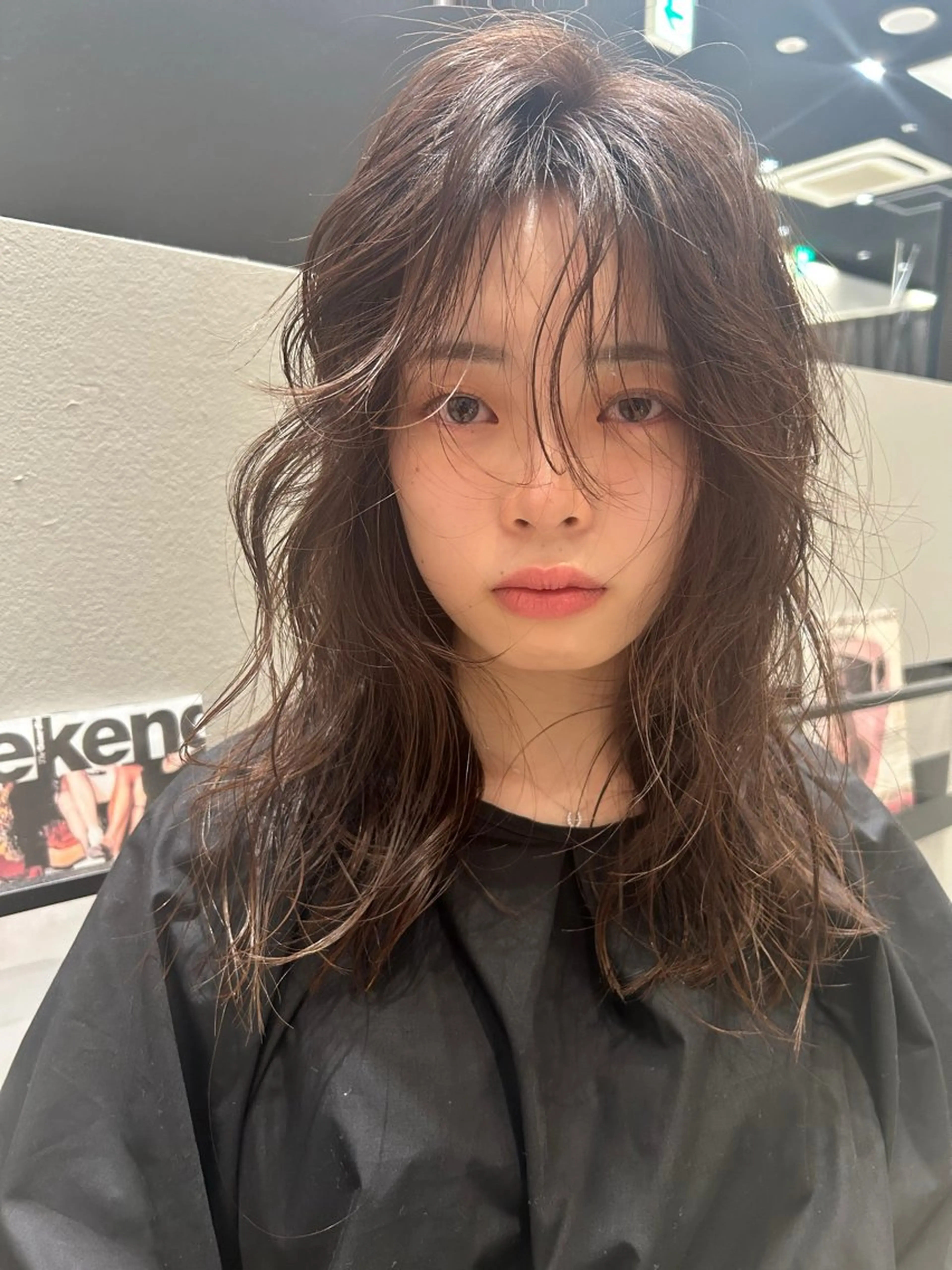 セミロング k-twoあべのキューズモール店所属・k-two☁あべの/ 艶感カラー/Touaのヘアスタイル