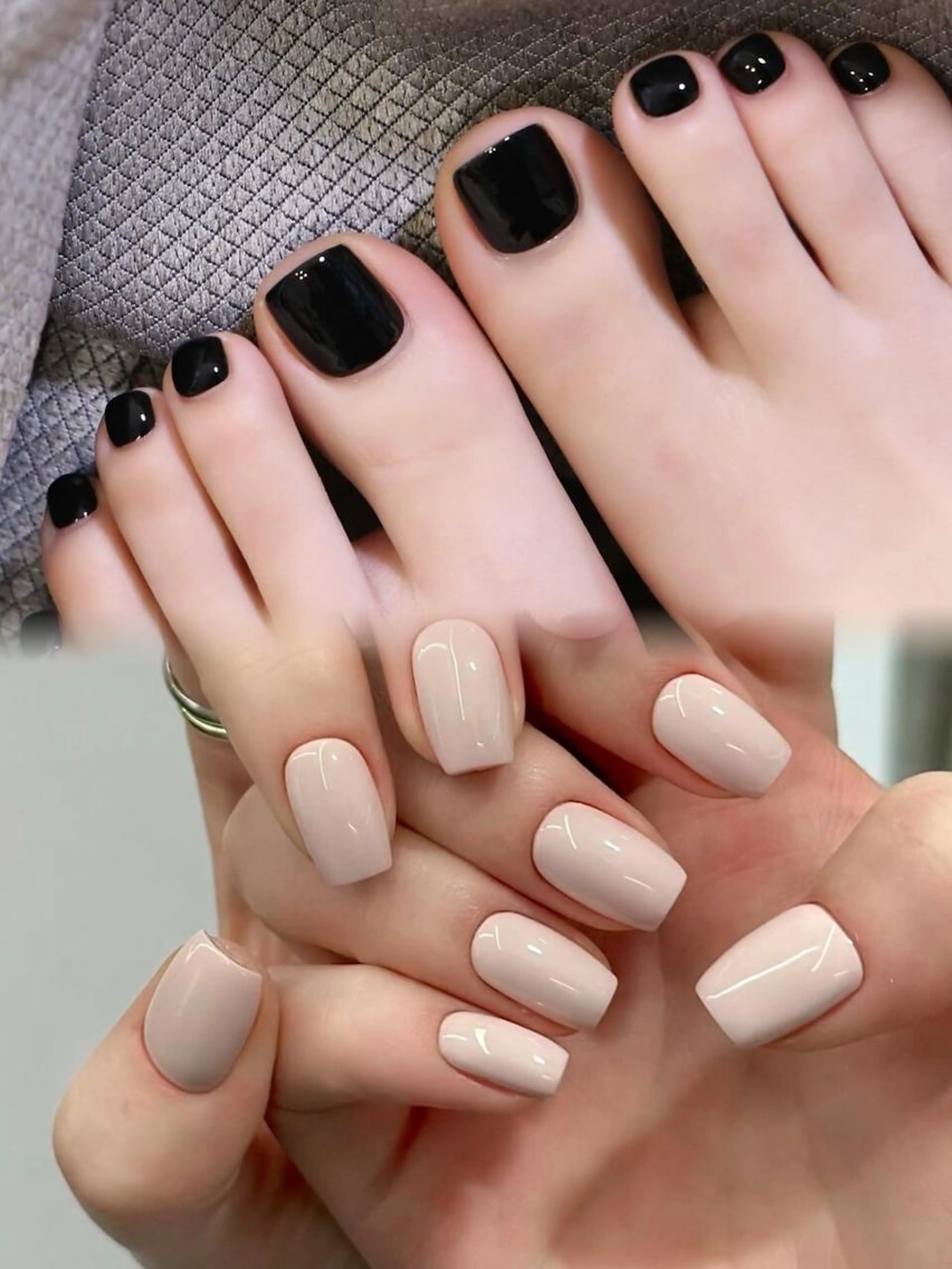 練習モデル⭐HAND&FOOT★ハンド&フットセット★ワンカラーorラメグラデーションの写真