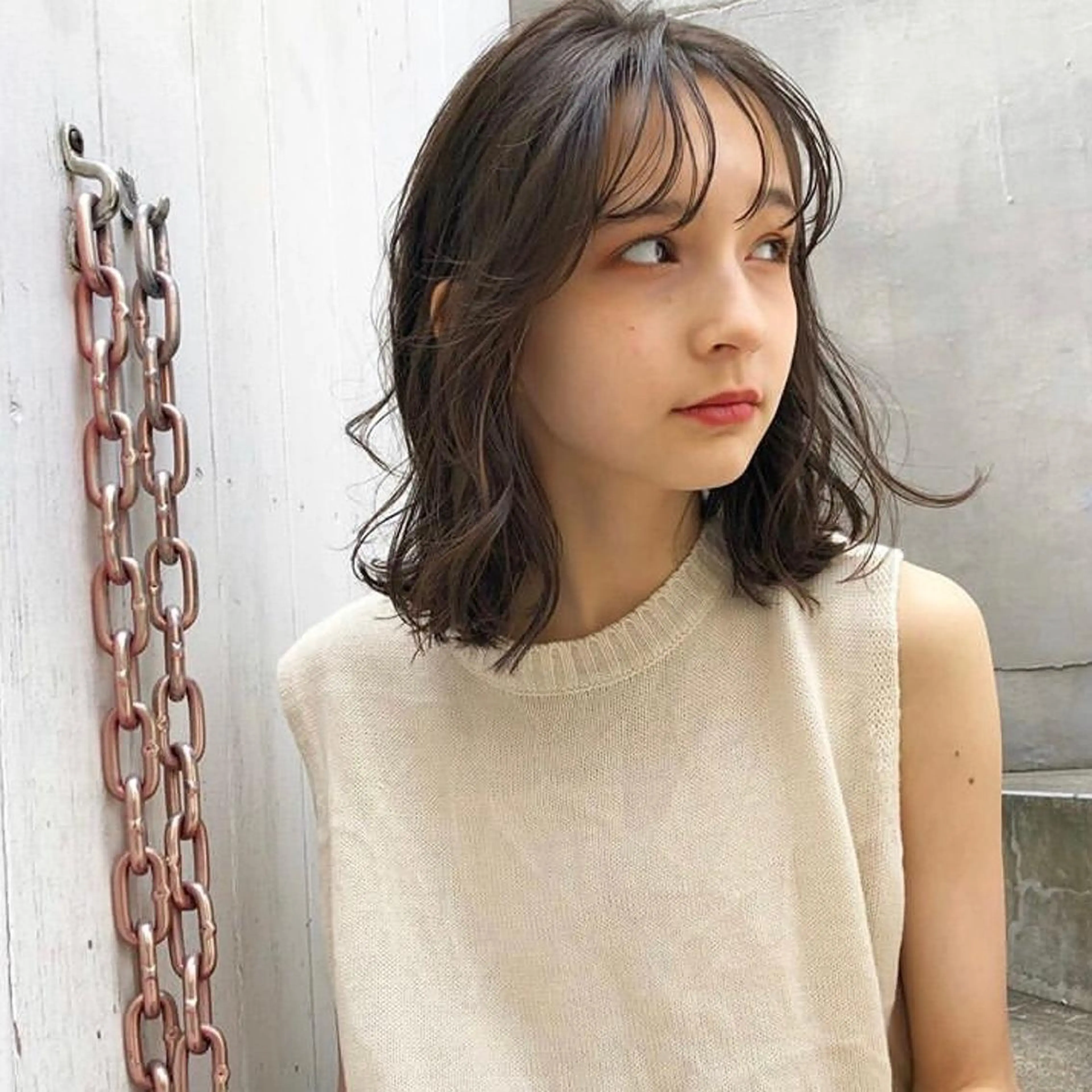 ミディアム happy  man 🌸血色カラー🌸のヘアスタイル