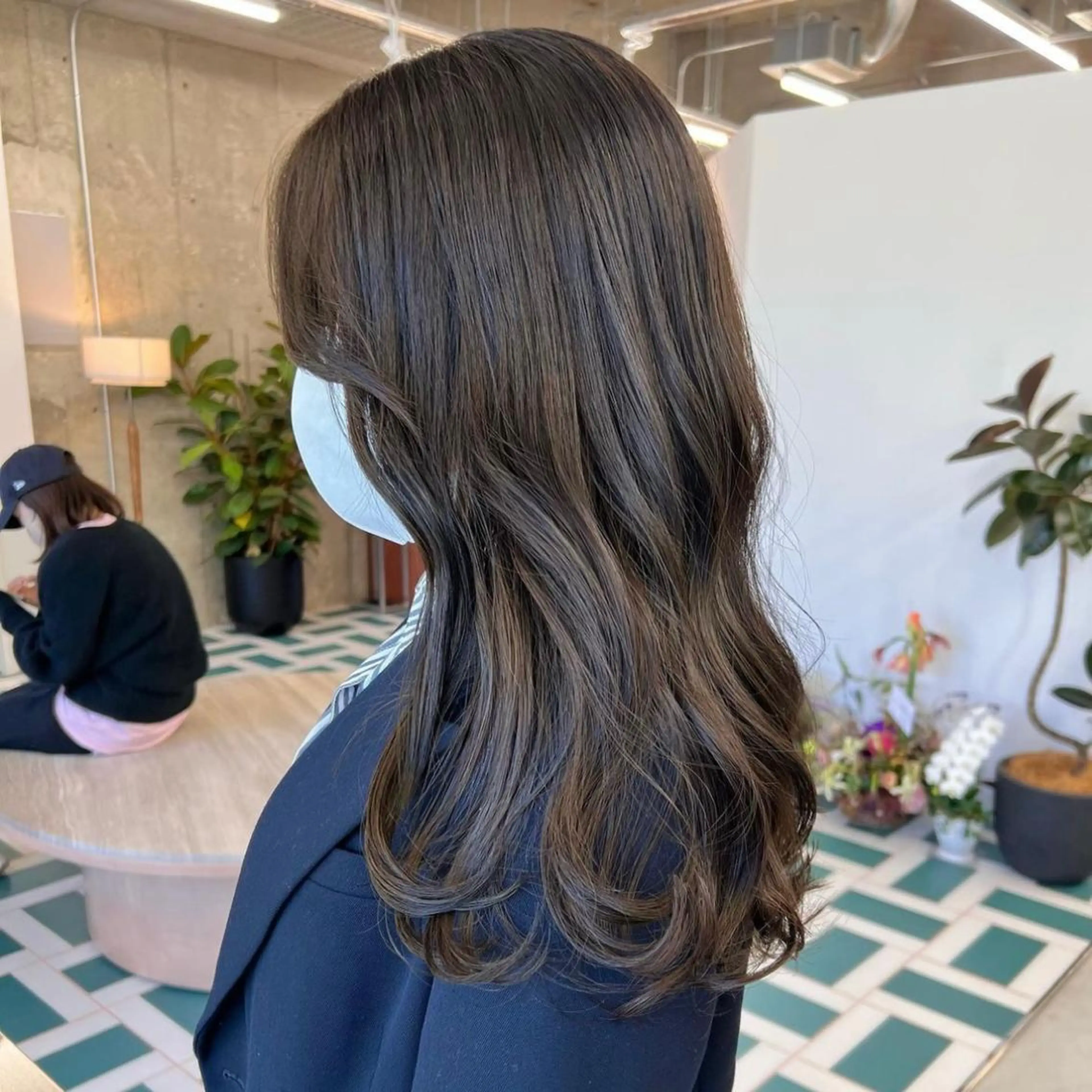 ロング カラー グレージュ オリーブグレージュ オリーブグレー noe所属・ボブ/艶髪/栄/ 名古屋/COCOのヘアスタイル