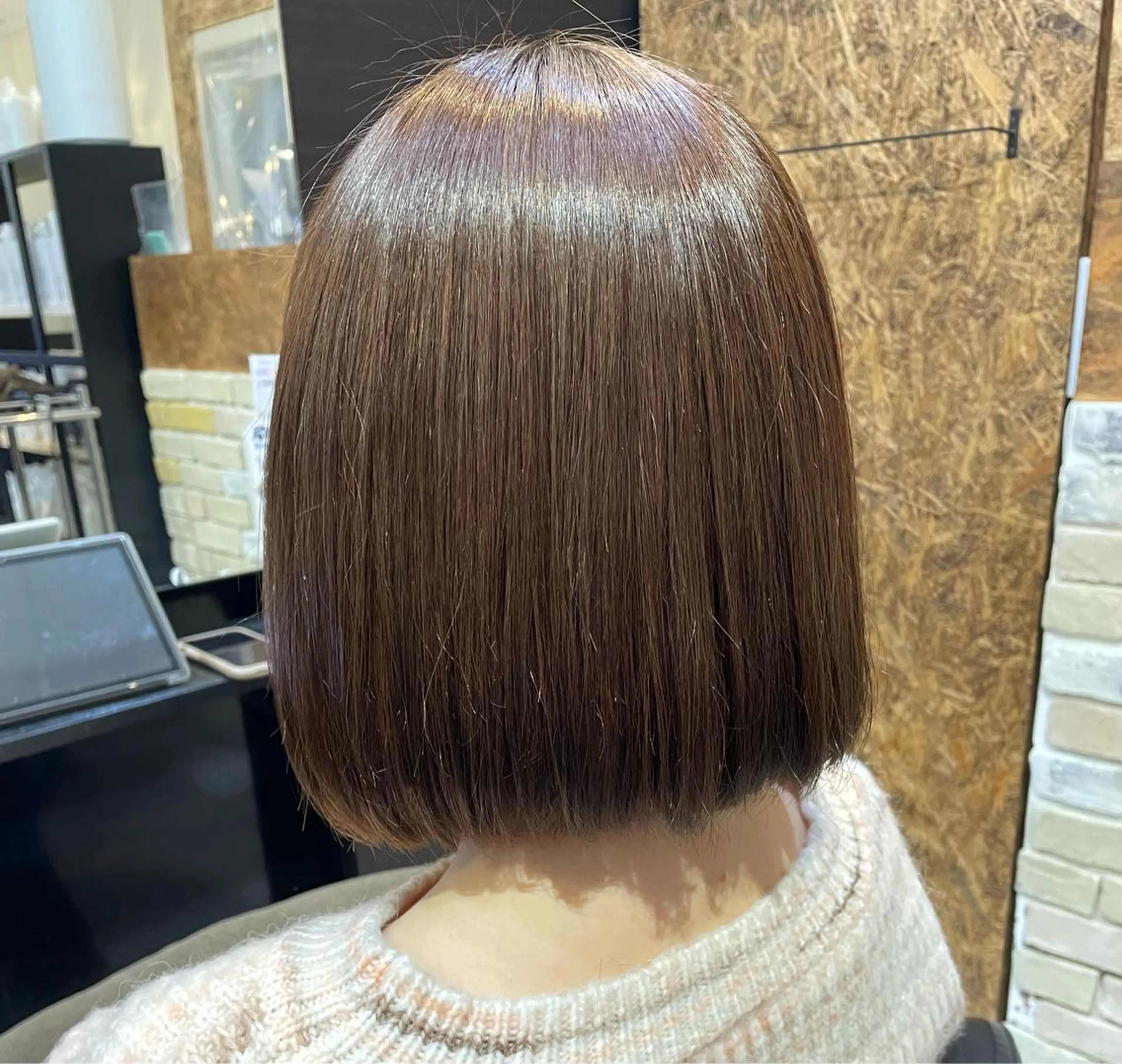 ミディアム 縮毛矯正 大人かわいい💎ツヤ ✧亜美︎✧我孫子のヘアスタイル