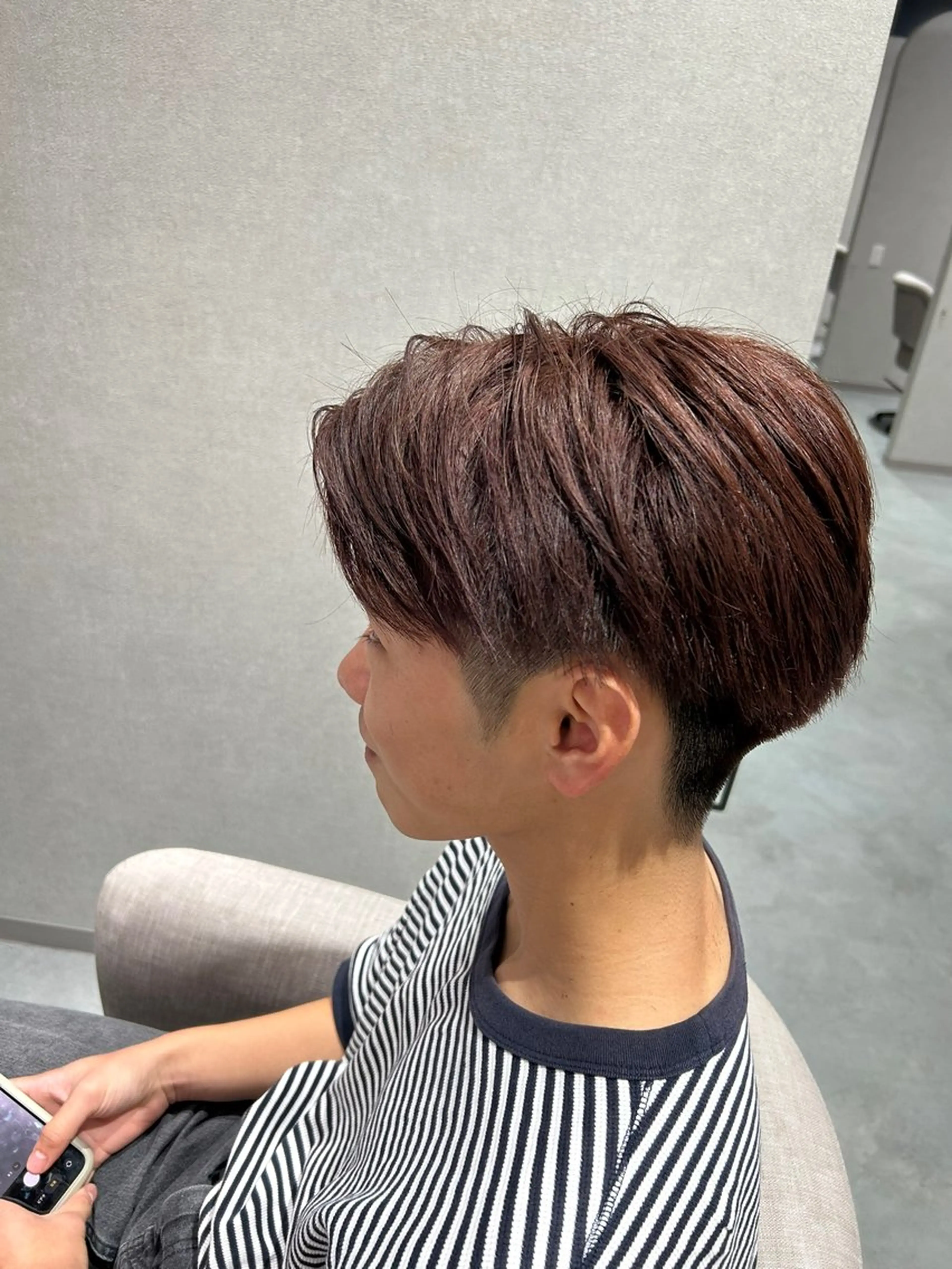 ショート カラー メンズ INCEHAIR所属・小畑日那/モデル募集 /透明感/ヘアセットのヘアスタイル