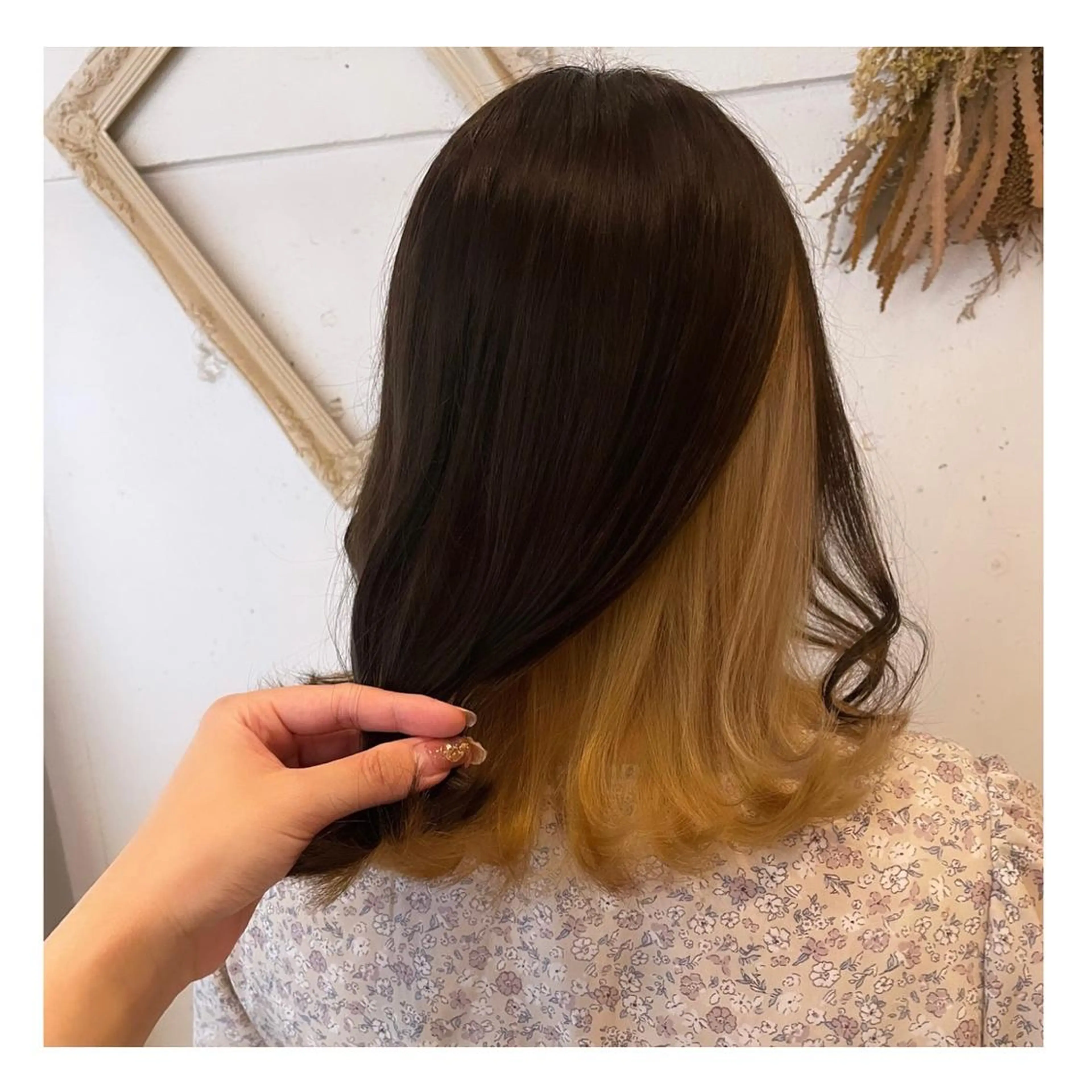 ミディアム カット ヘアカラー トリートメント ❁⃘ ち だ り さ ❁⃘のヘアスタイル