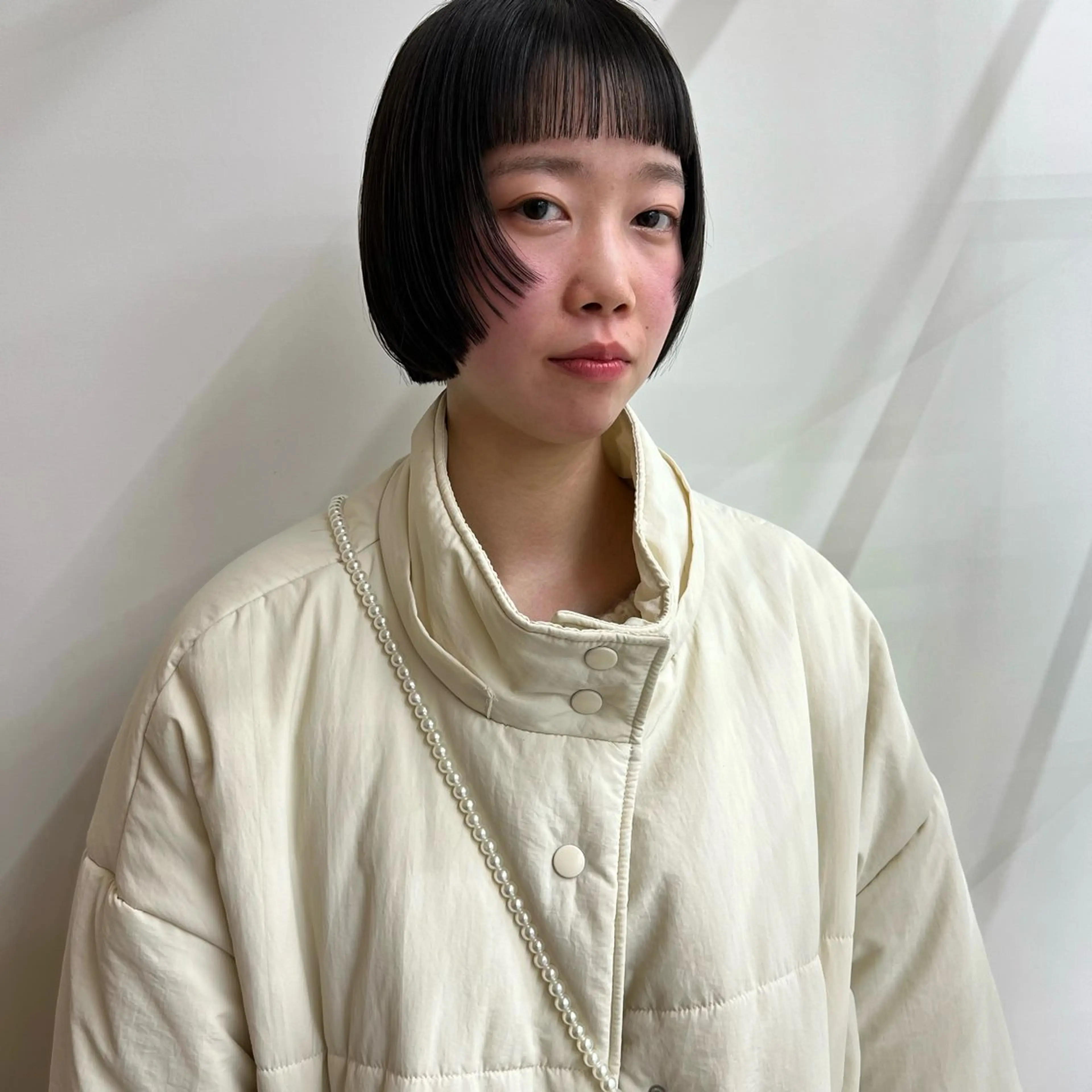 ミディアム 舟橋耀/ブリーチカラ ー/レイヤーカットのヘアスタイル