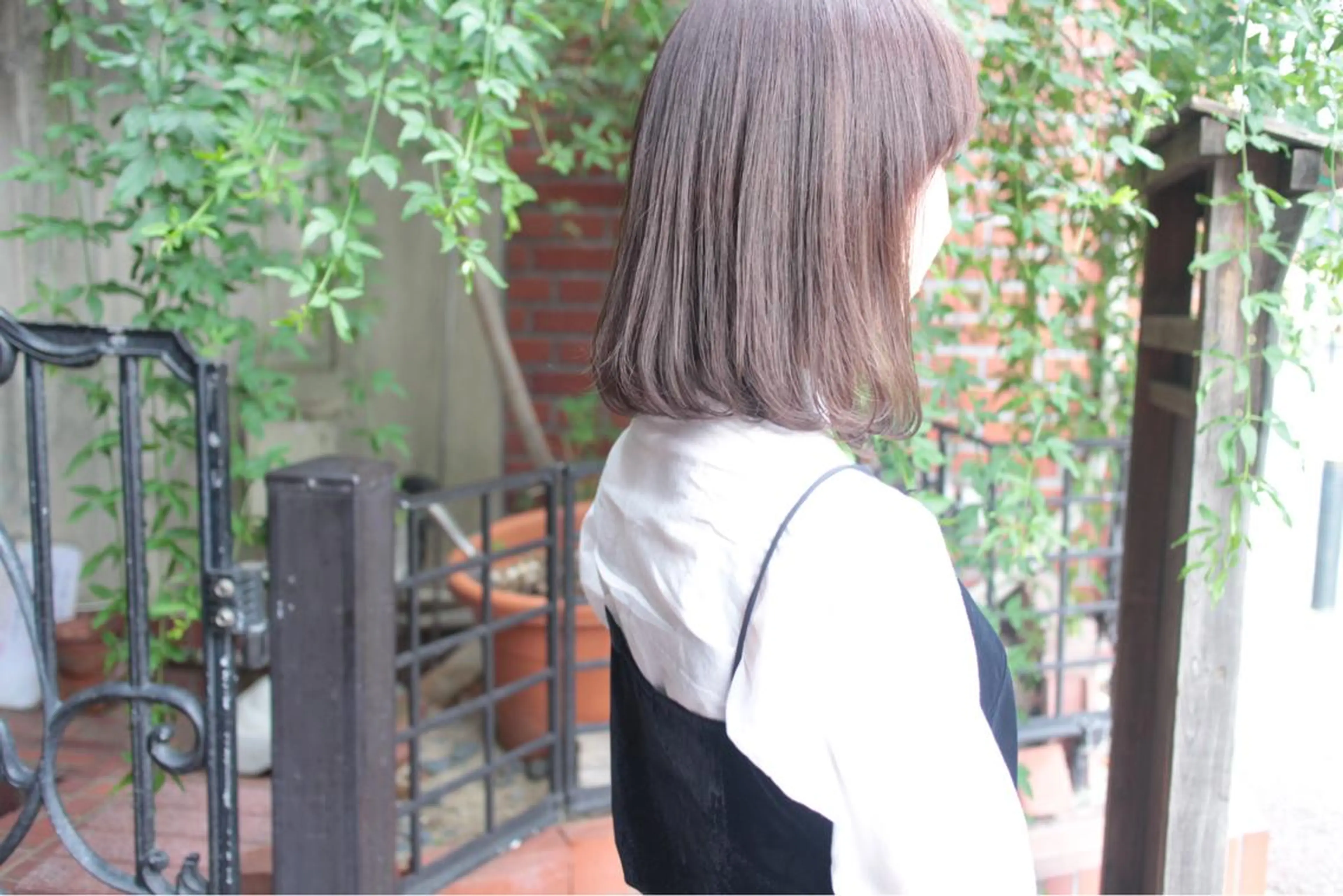 ロング Click所属・クニモトハルナ ボブ/柔らかカラーのヘアスタイル