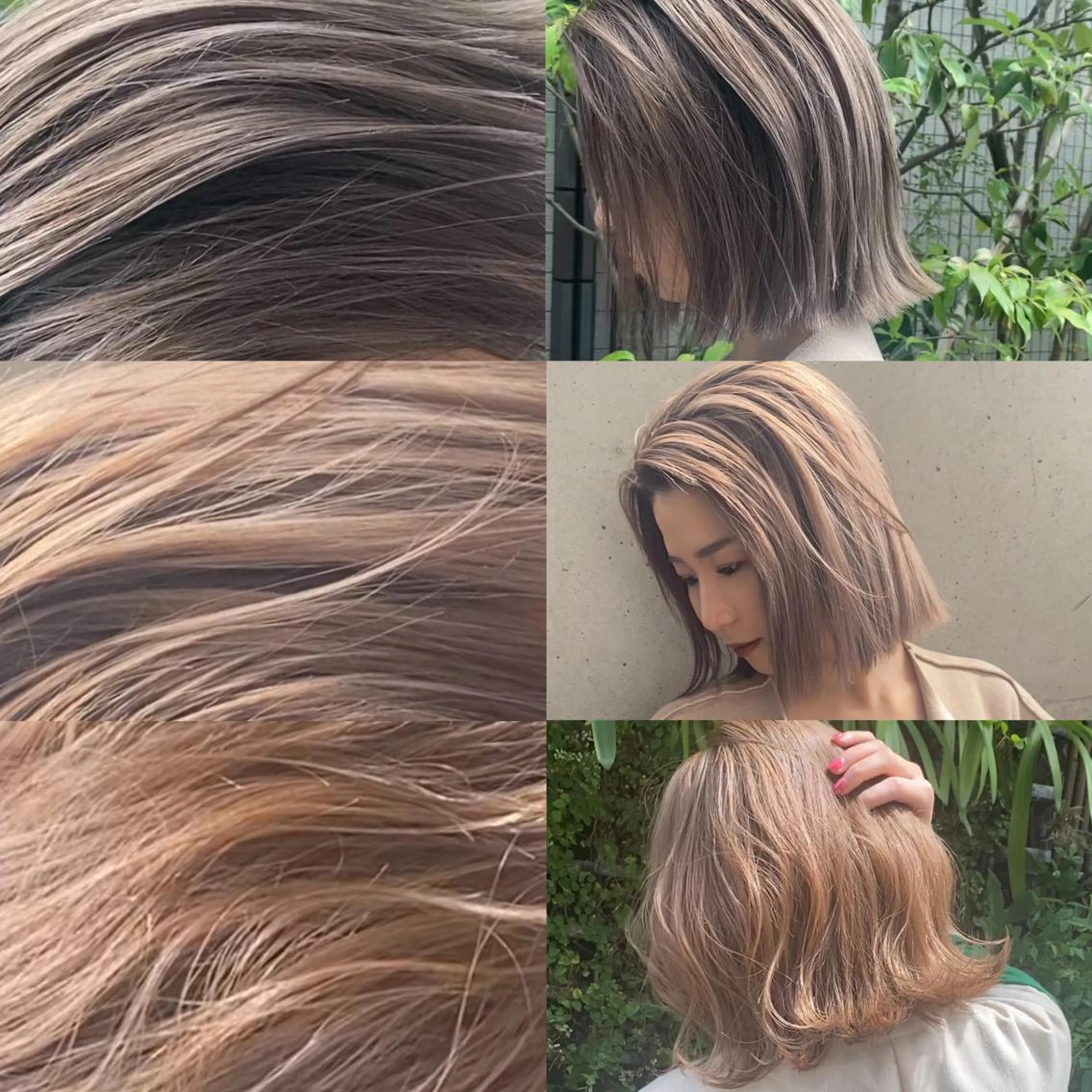 ミディアム カラー ヘアカラー トリートメント 🌿レイヤー/ブリー チ/🌿‬JINのヘアスタイル