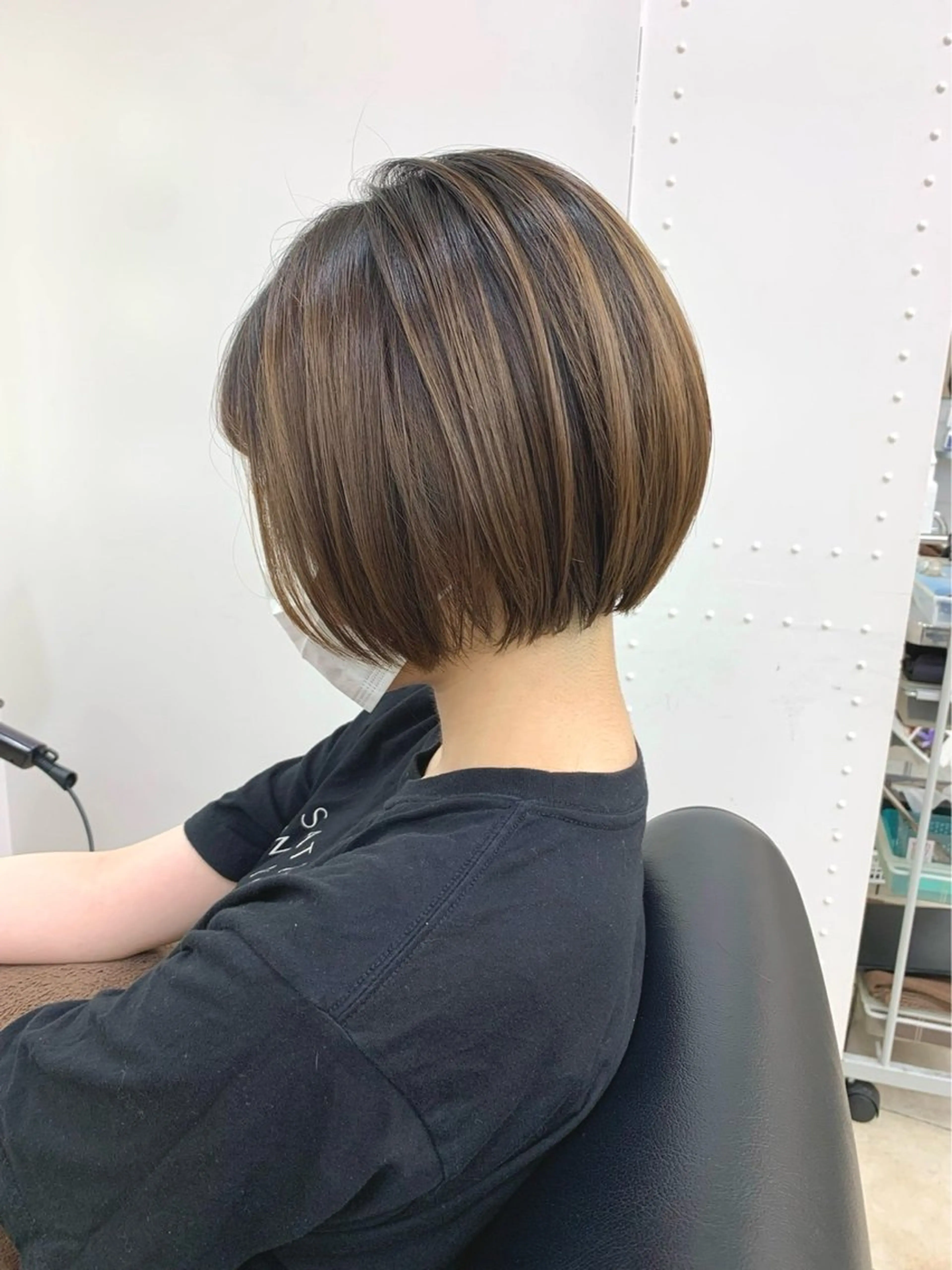 ショート 海外風レイヤー🎀 新宿MOMOKA🍑のヘアスタイル