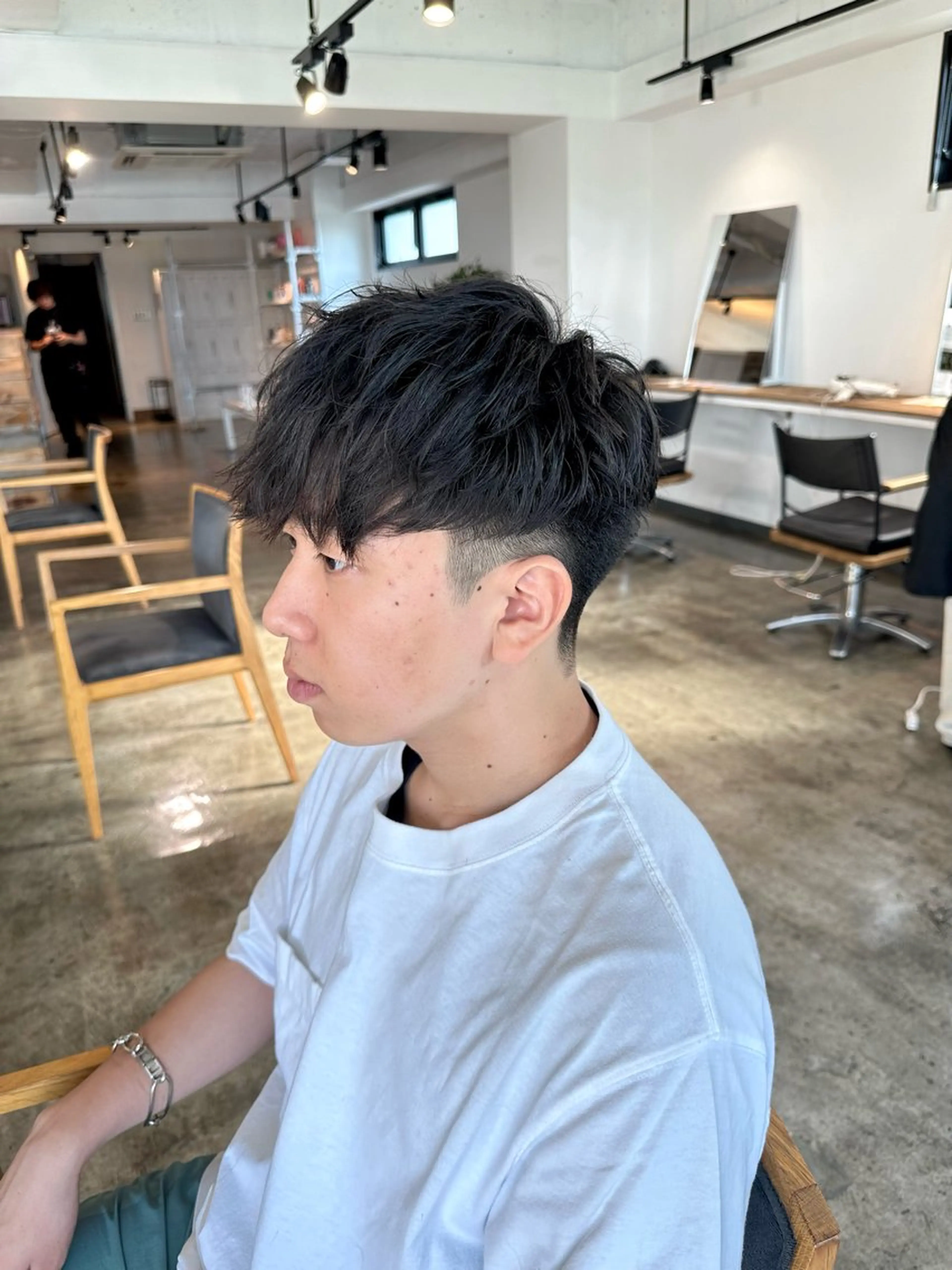 メンズ マッシュ メンズパーマ スペインカール 波巻きパーマ 骨格補正施術/メンズ 専門美容師/YUYAのヘアスタイル