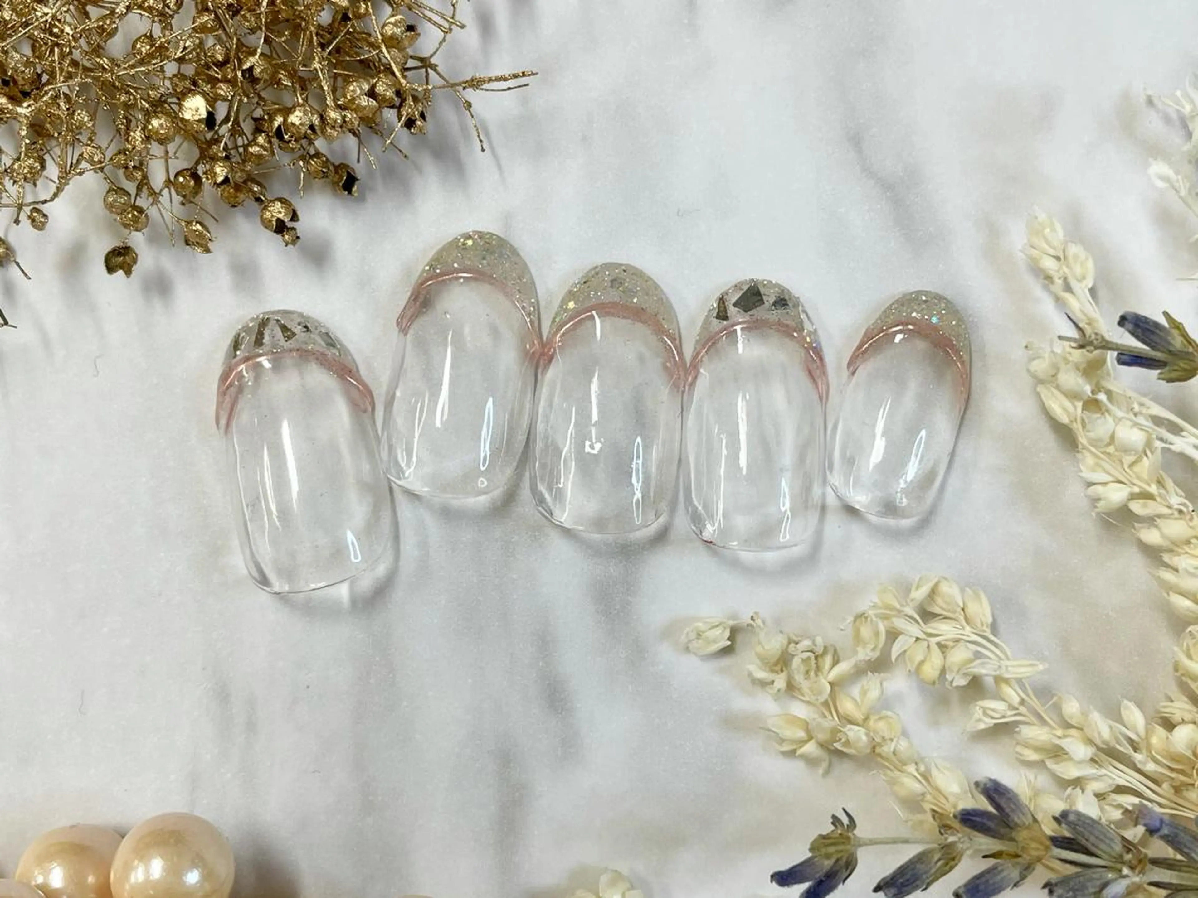 ネイル ハンドネイル ネイルPetit Ribbonのネイルデザイン