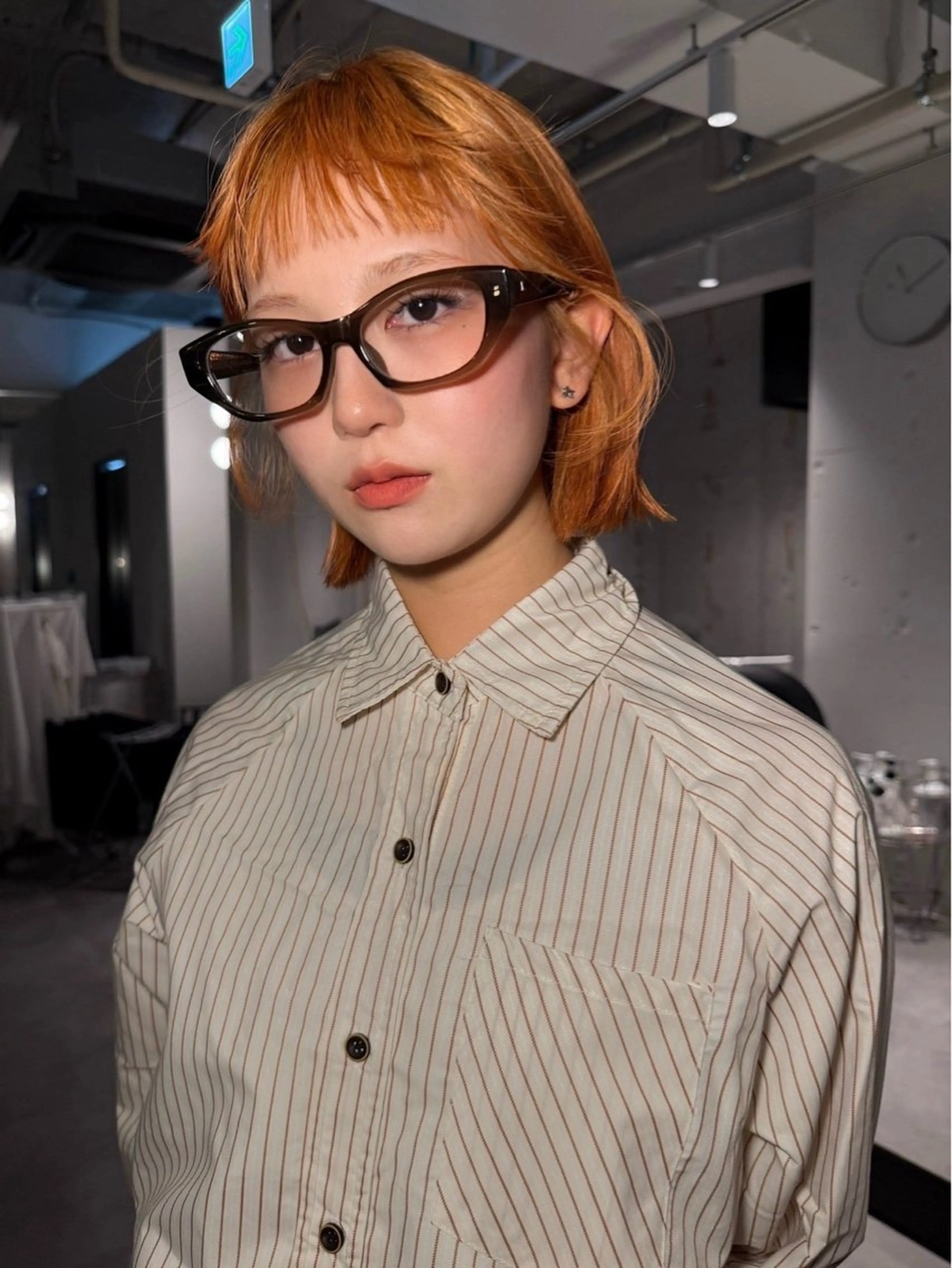 ミディアム ボブ 松尾 伊純のヘアスタイル