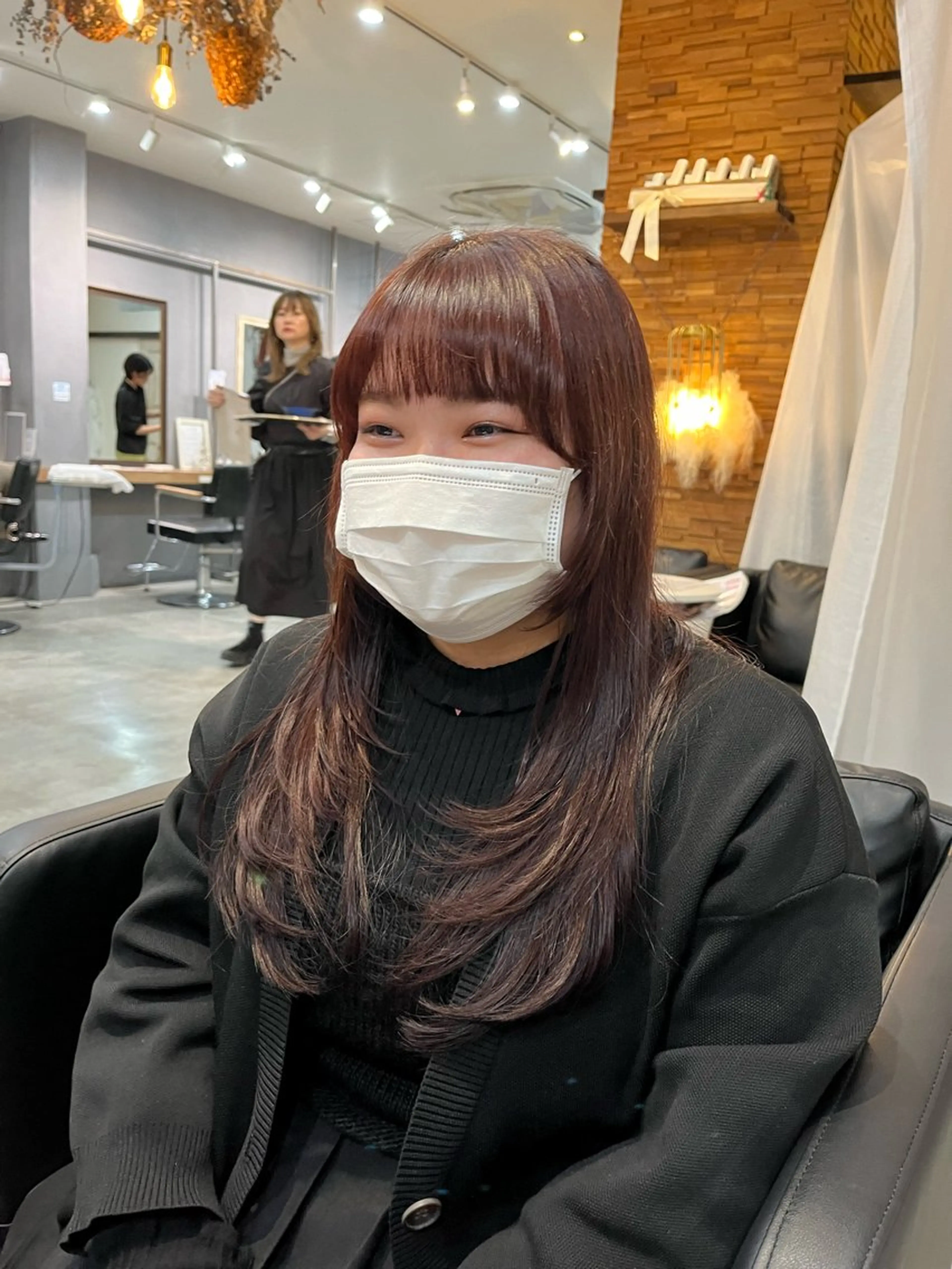 ロング 顔周りカット レイヤーカット 顔周りカット 🎀サヤカ🎀のヘアスタイル