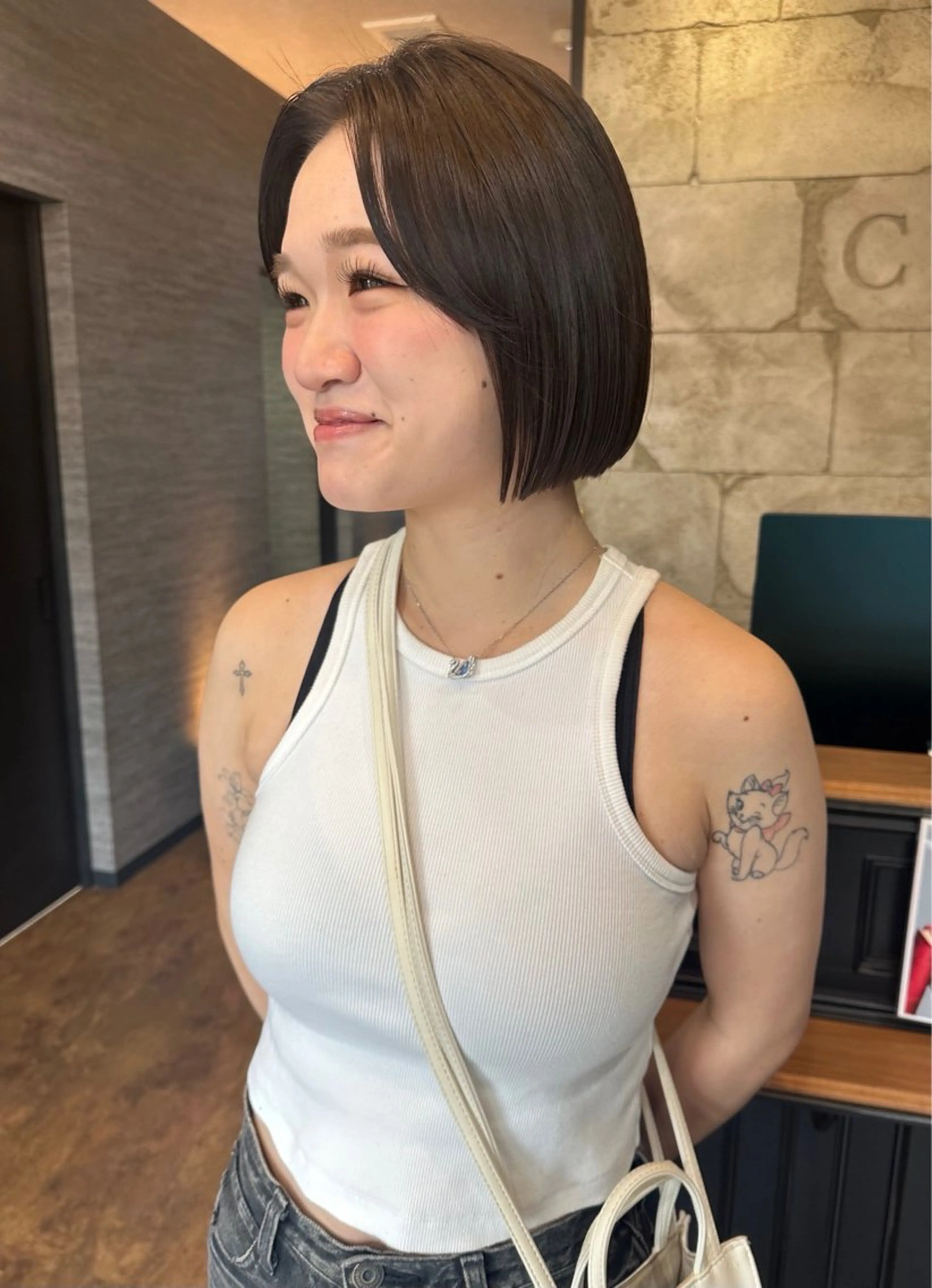 ミディアム 𝑭𝒖𝒌𝒂🩶 モテ髪×透明感カラーのヘアスタイル