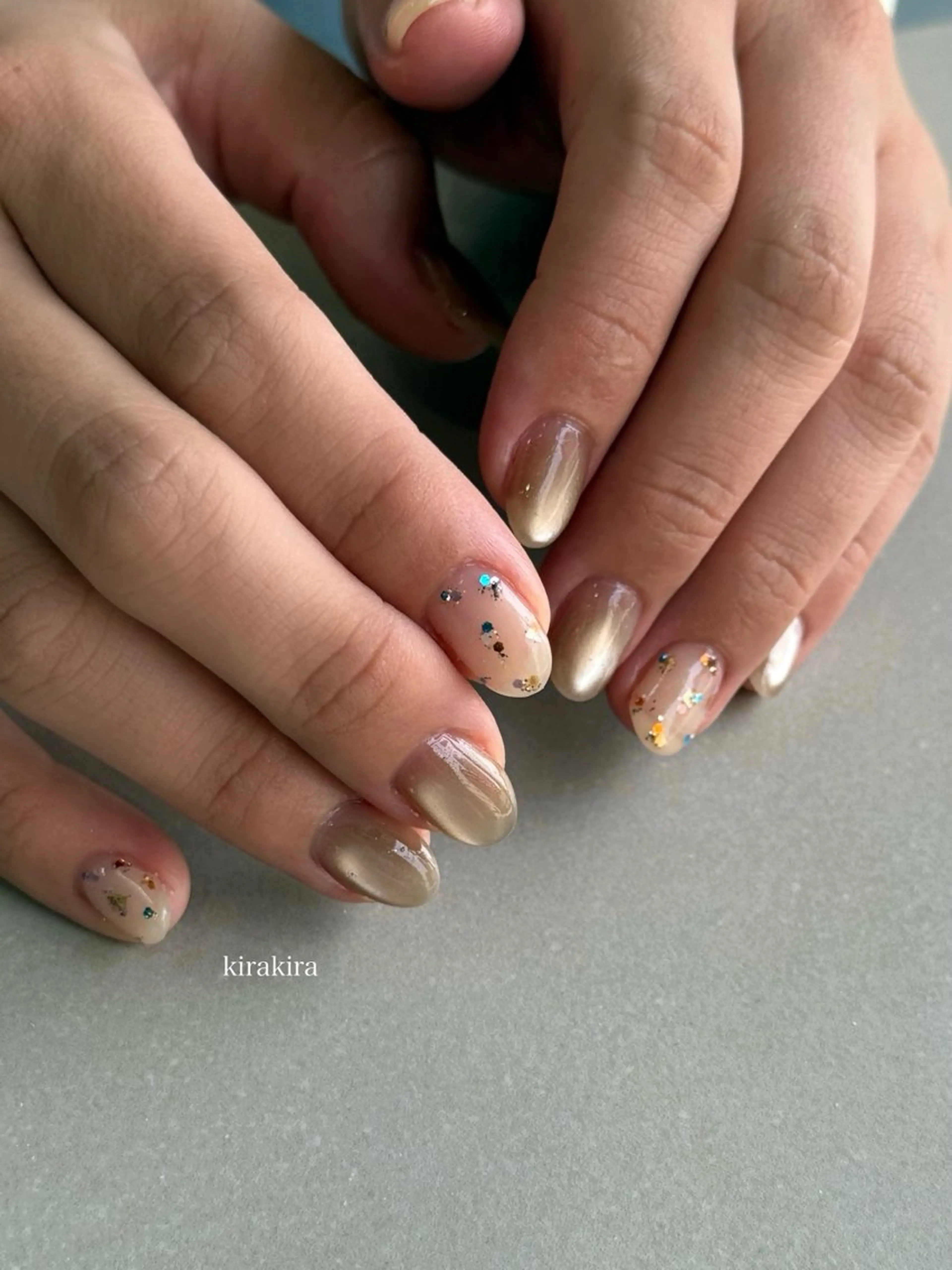 ネイル オフィスネイル ハンドネイル MISATO ネイリスト福岡/薬院のネイルデザイン