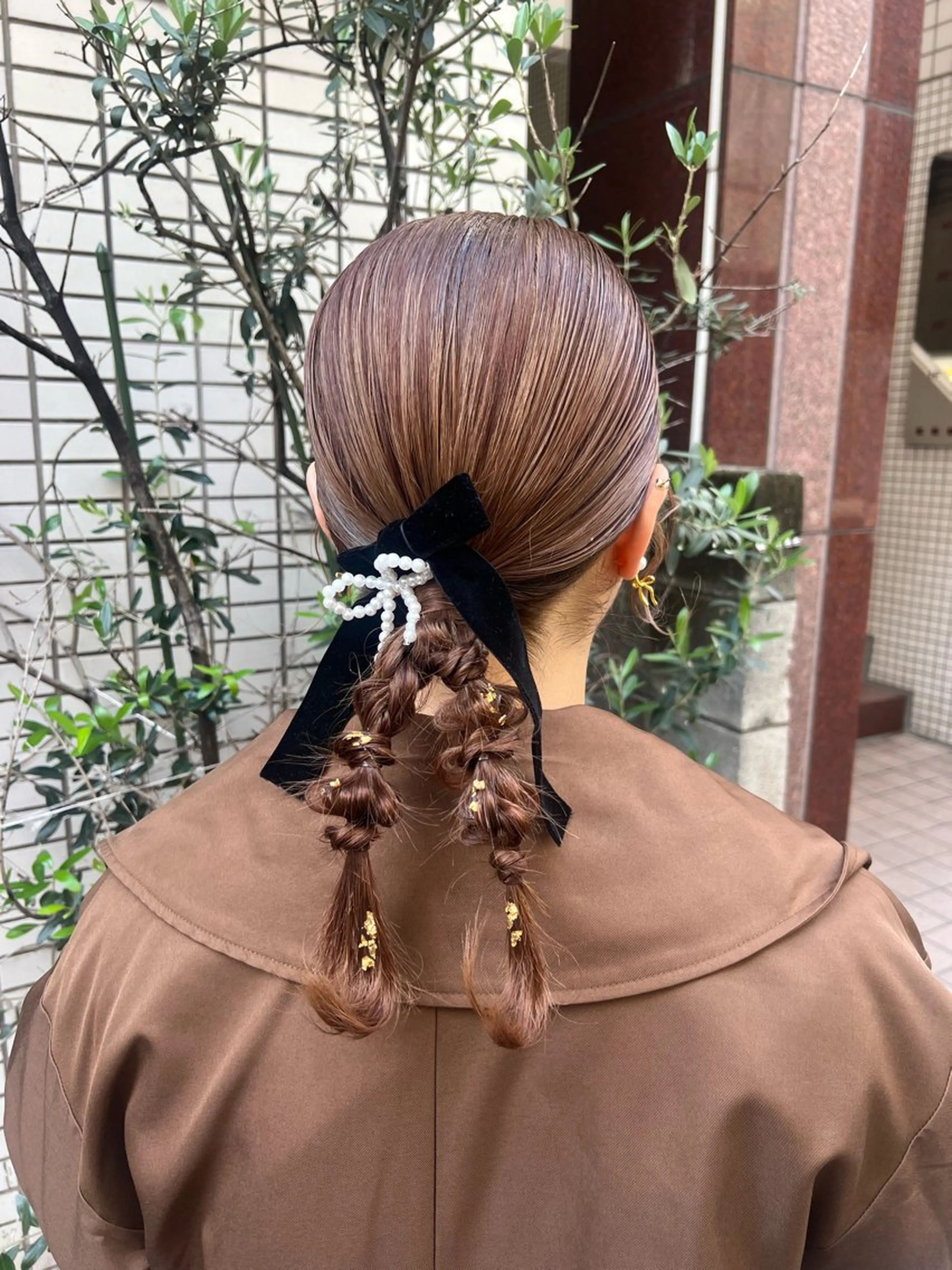 ミディアム ヘアアレンジ ヘアセット SALOWIN川崎WEST店所属・🌷川崎/アレンジ/ 暖色ボブ/コトネ🌷のヘアスタイル