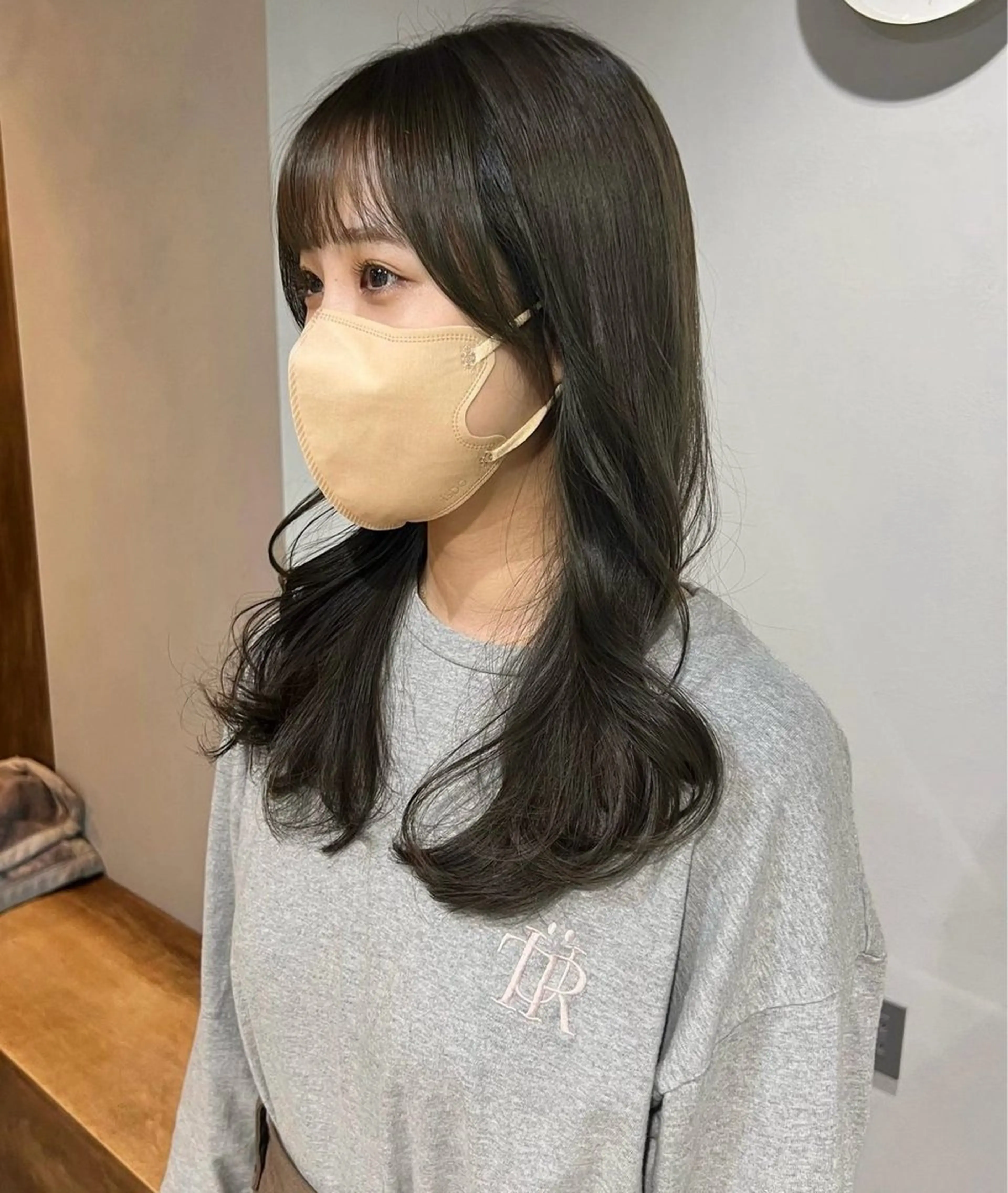 ロング カラー akane/ベージュ /オリーブ/ブラウンのヘアスタイル