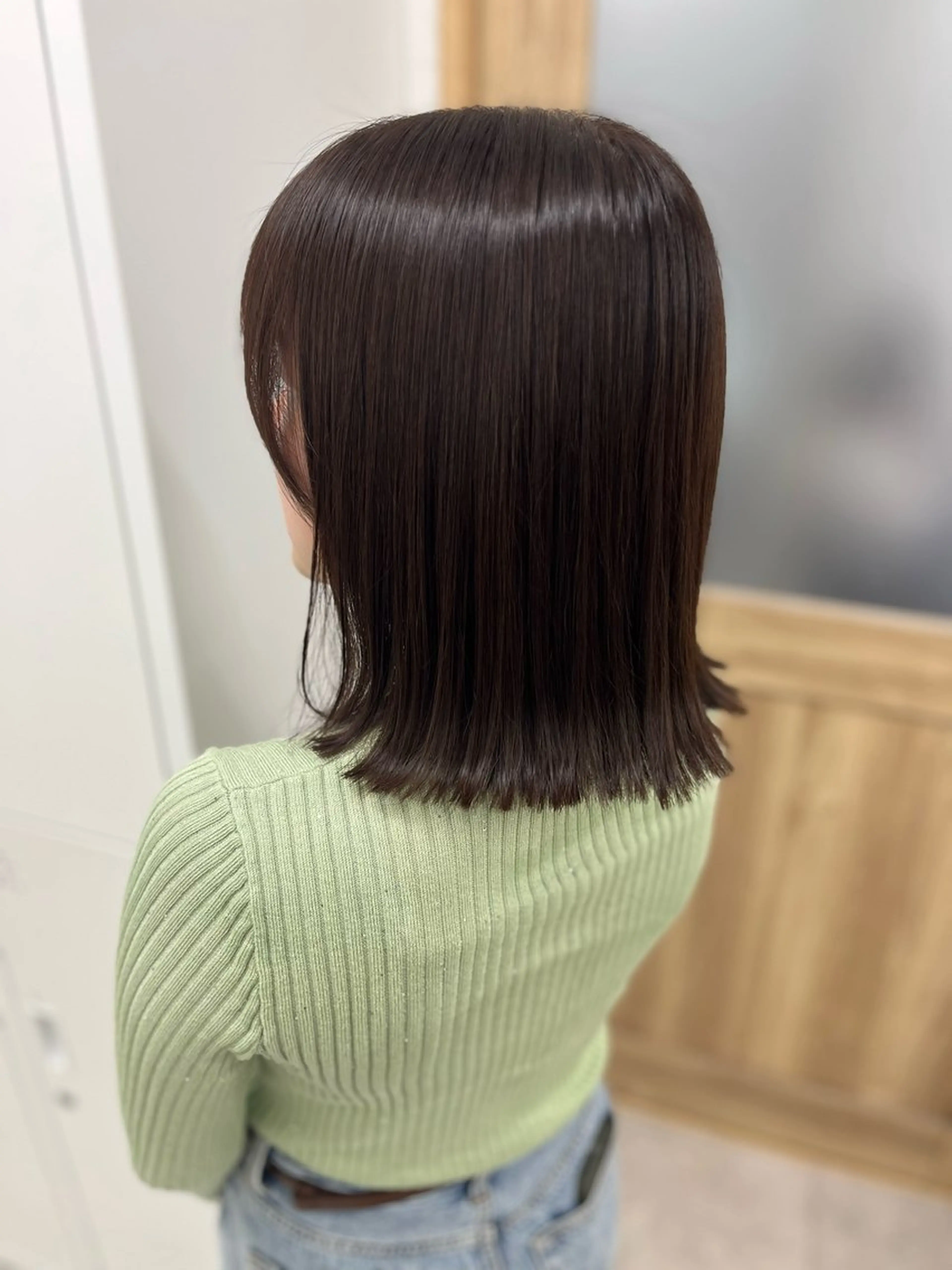 セミロング カラー ブラウンカラー ボブ 🫧ぷる艶カラー🫧 Yuubi🦩のヘアスタイル