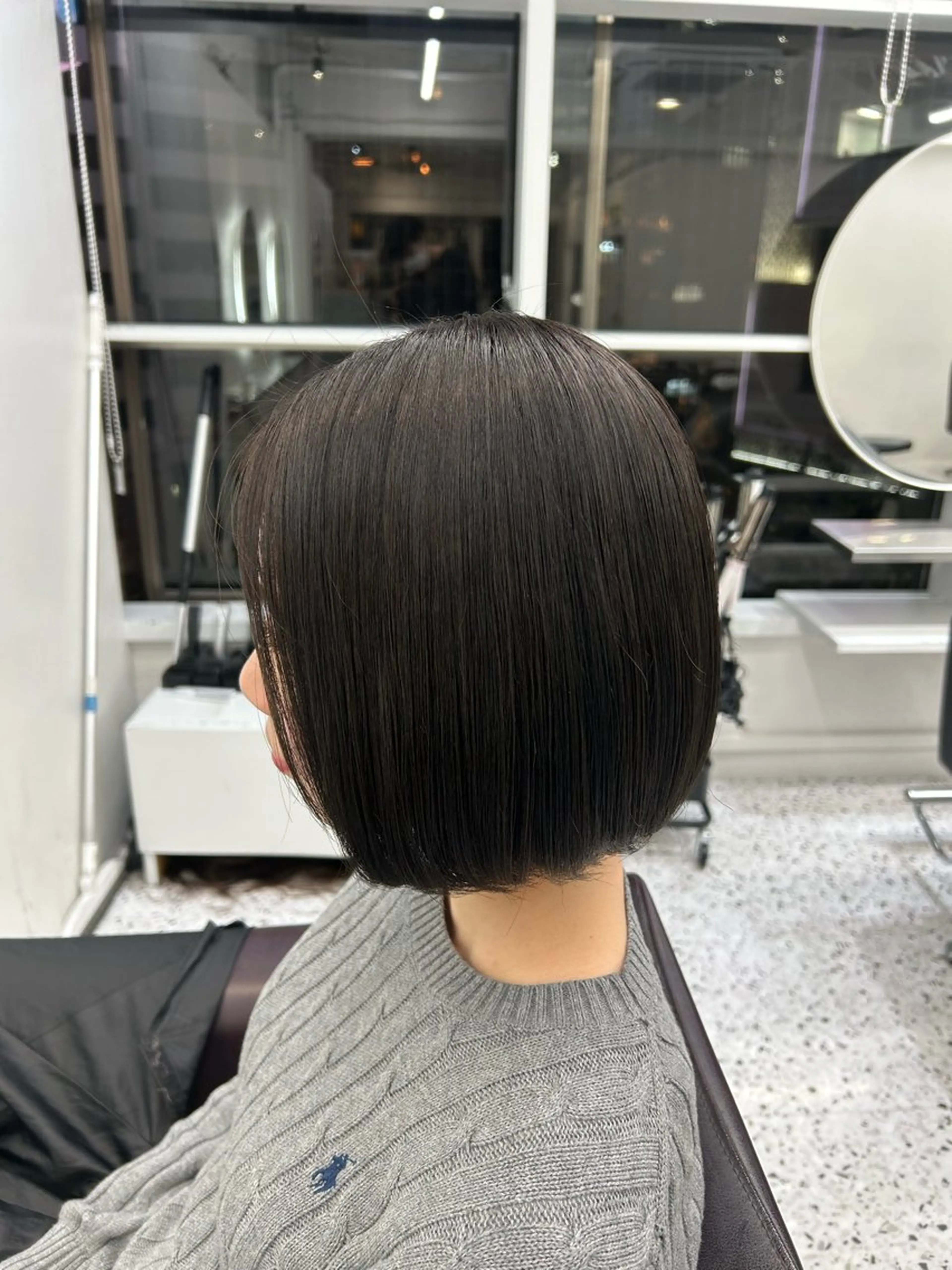 ミディアム カラー ヘアアレンジ ダークグレー ダークグレージュ グレージュ 銀座terrace所属・🫧透明感／艶カラー 🫧Ryuseiのヘアスタイル