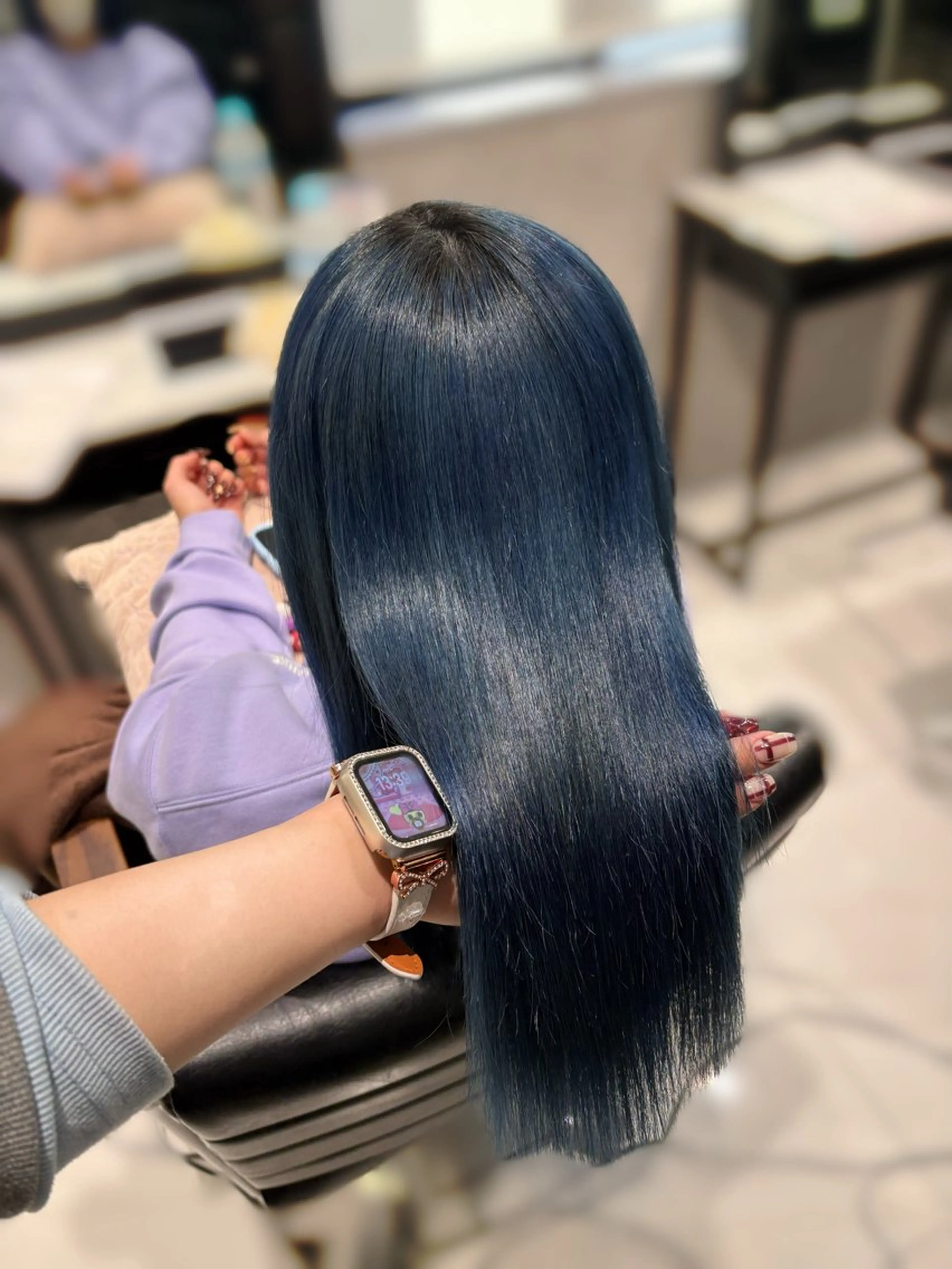 セミロング ヘアカラー トリートメント ﾊﾙｶ🌟グレージュ /オリーブﾌﾞﾗｳﾝのマツエク・マツパデザイン