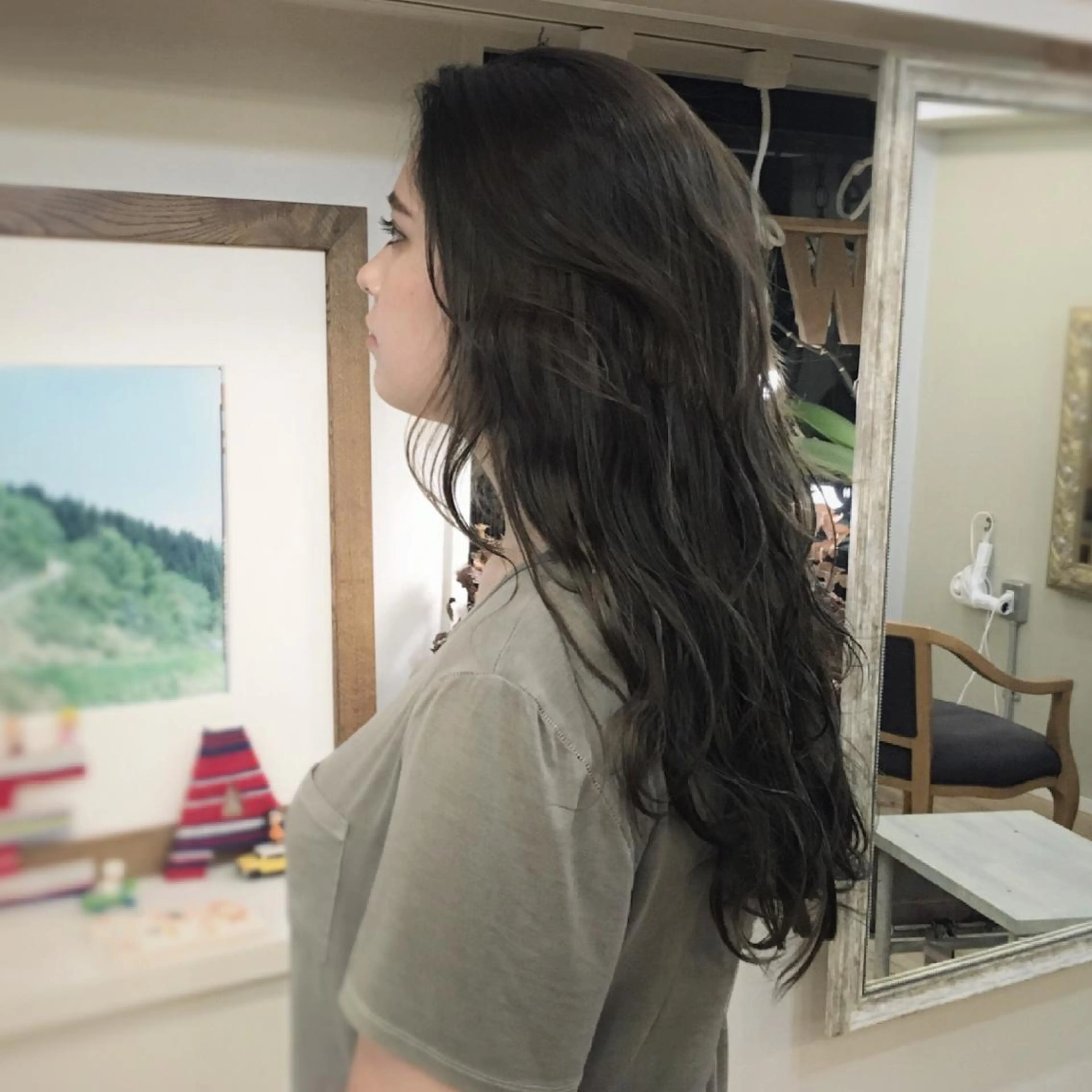 ミディアム セミロング ロング カラー ヘアアレンジ 小顔ショートヘア♪ TAKUMIのヘアスタイル