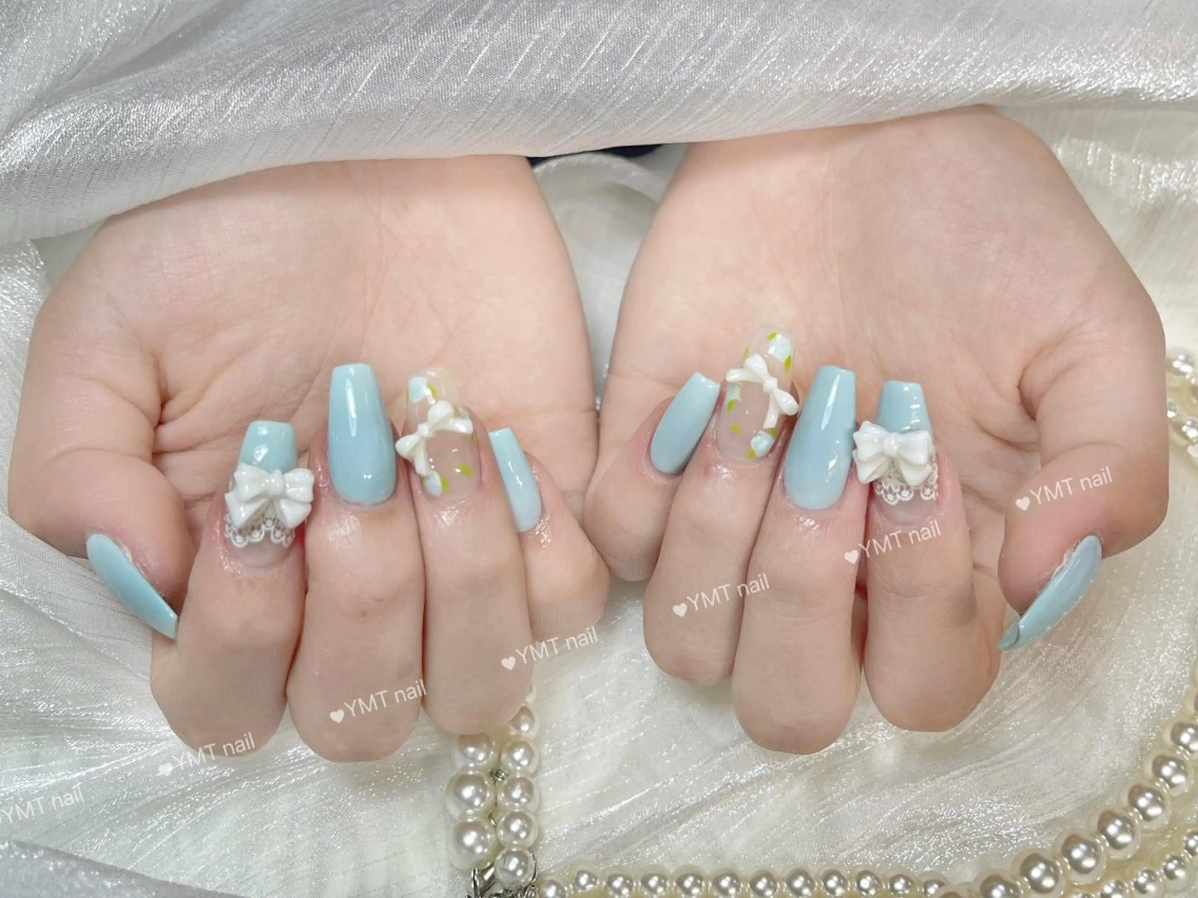 ネイル 長さ出し フットネイル ジェルネイル 韓国ネイル マグネットネイル ハンドネイル YMT NailStudioのネイルデザイン