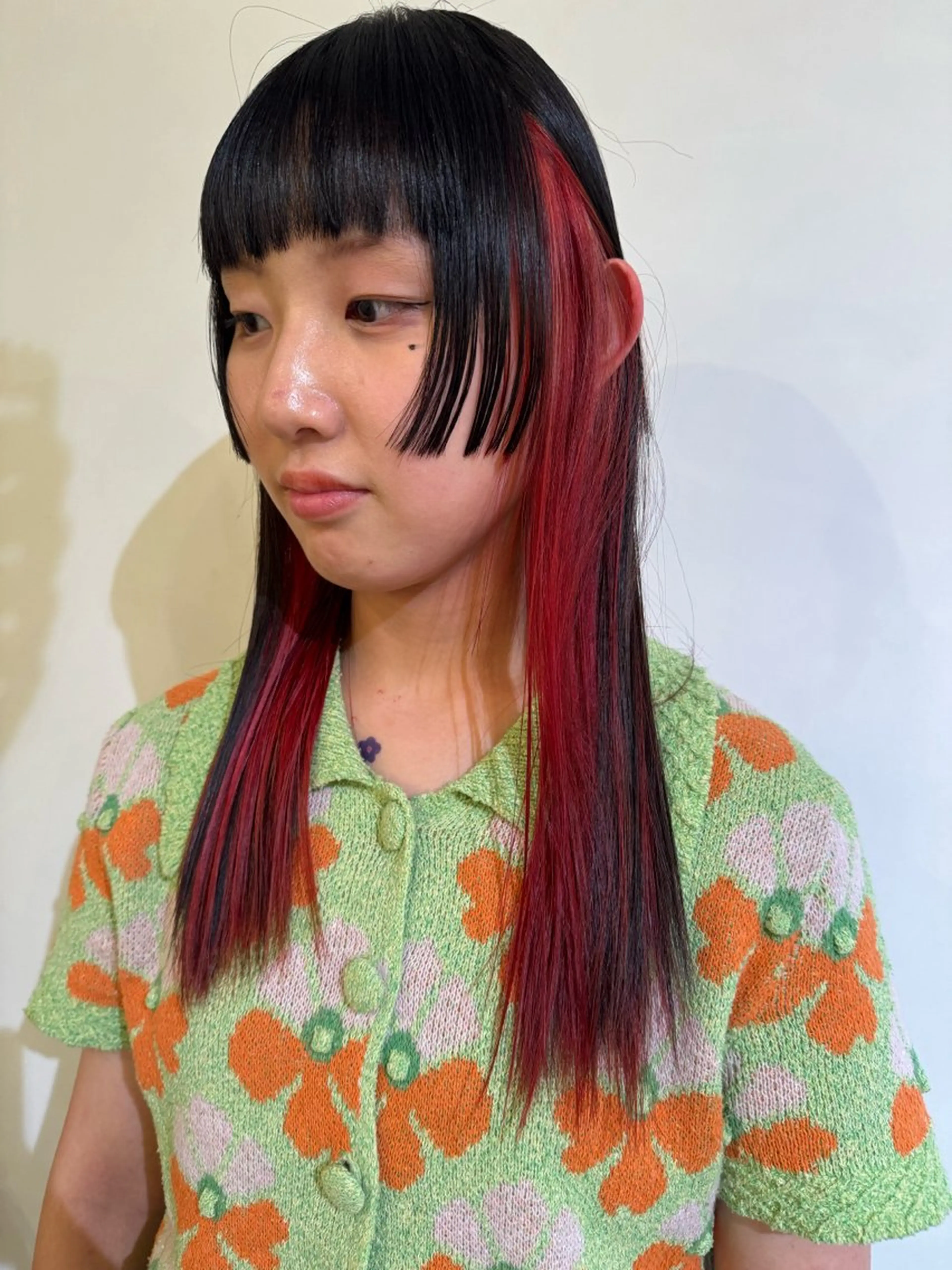 カラー カット ヘアカラー ブリーチカラー🎀 韓国風/寺門美優のヘアスタイル