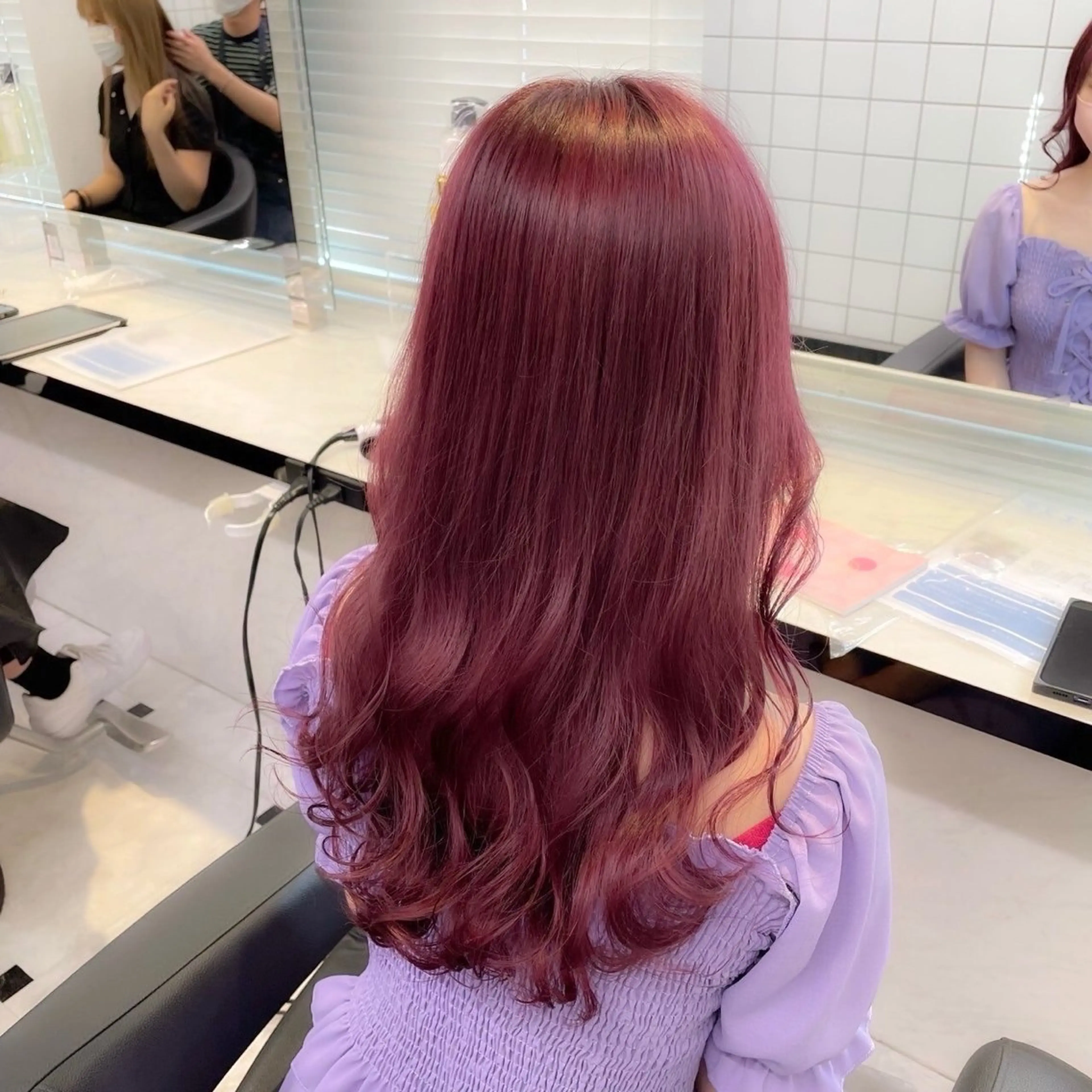 カラー ヘアカラー トリートメント ヘアセット girlな暖色ヘア 🪽🫧ハルナ🎀のヘアスタイル