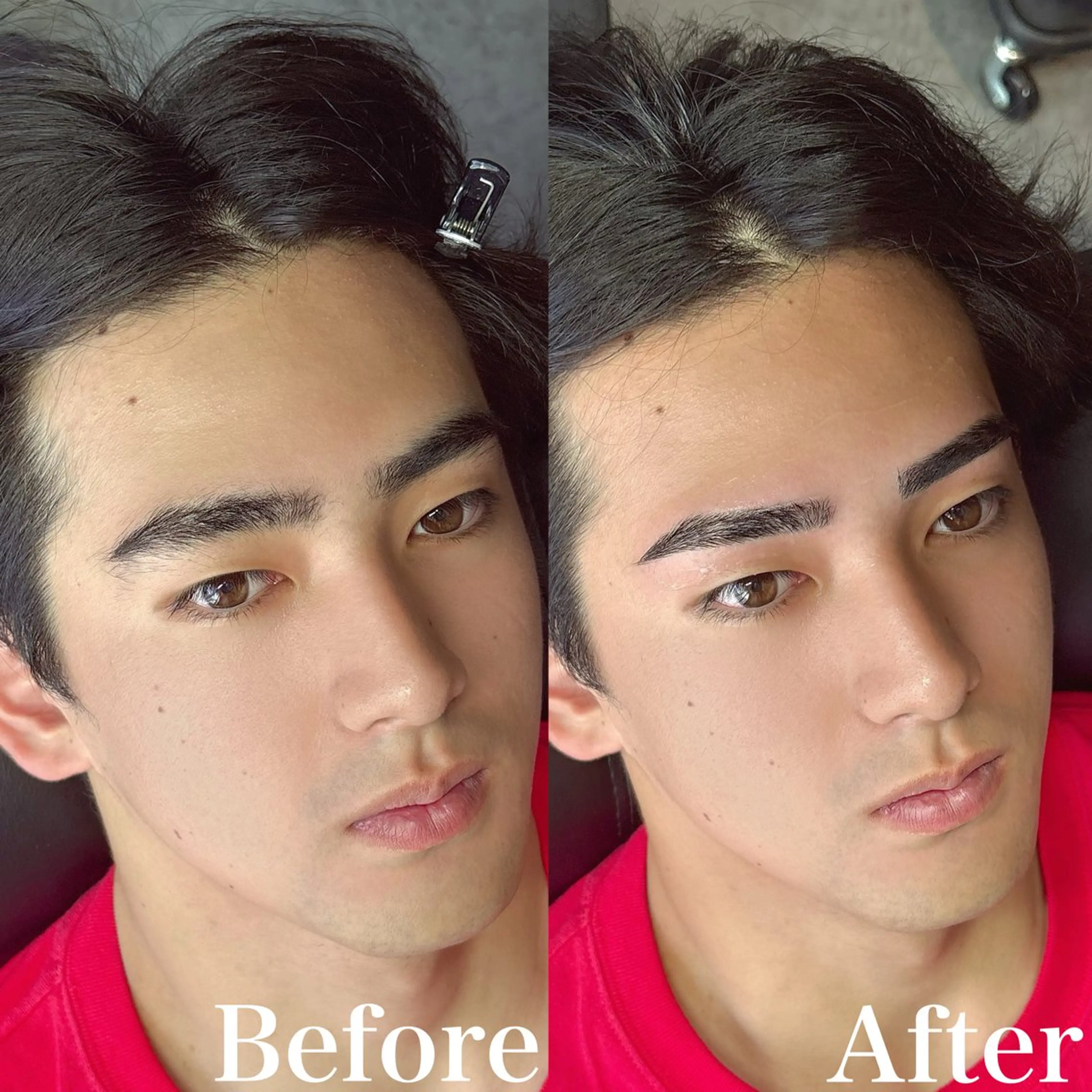 メンズ アイブロウ ワックス脱毛 眉カット 17◯Re:gid Yusukeの眉毛・アイブロウイメージ