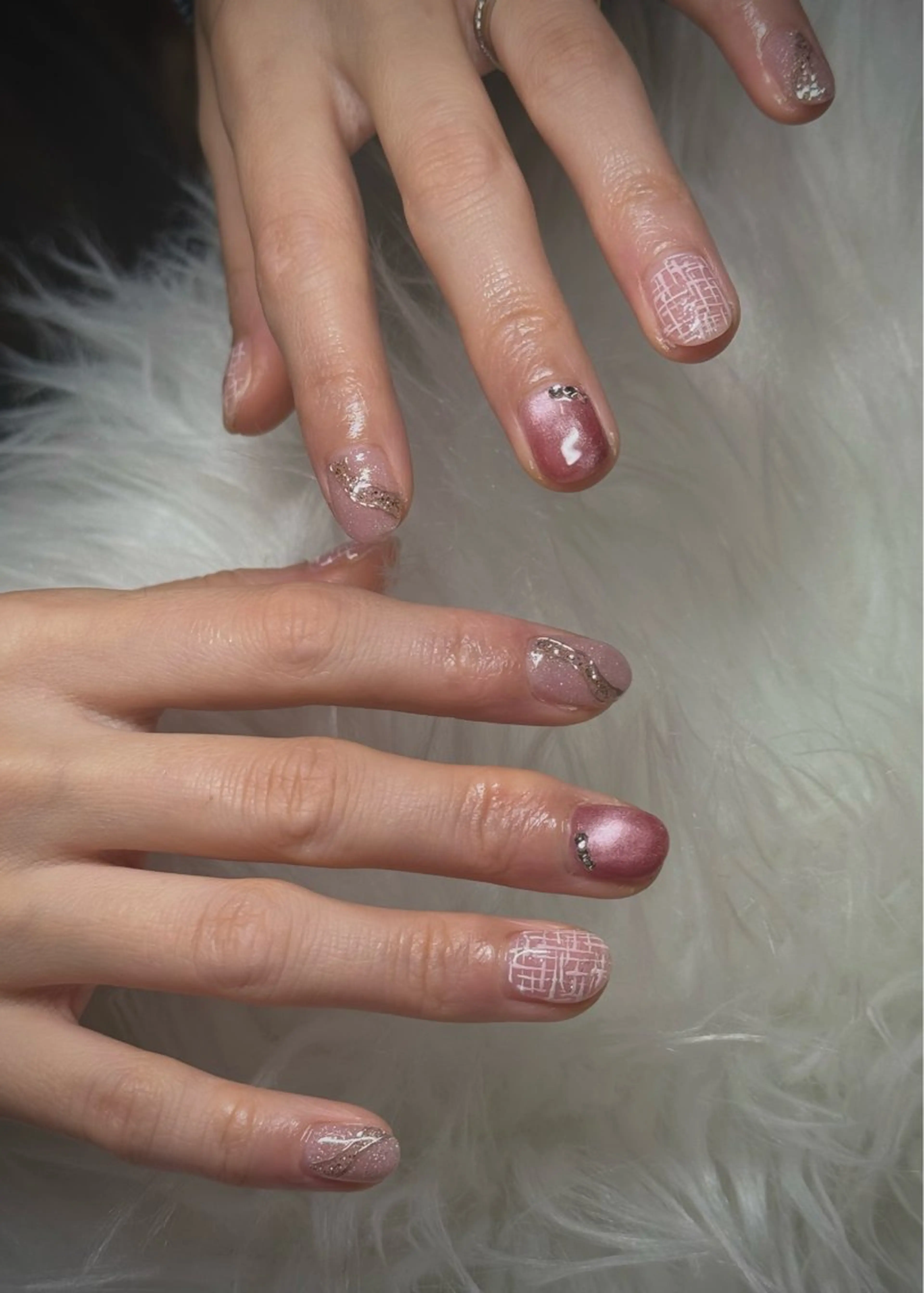 ネイル オフィスネイル シンプルネイル ハンドネイル ジュジュネイル所属・juju nailのネイルデザイン