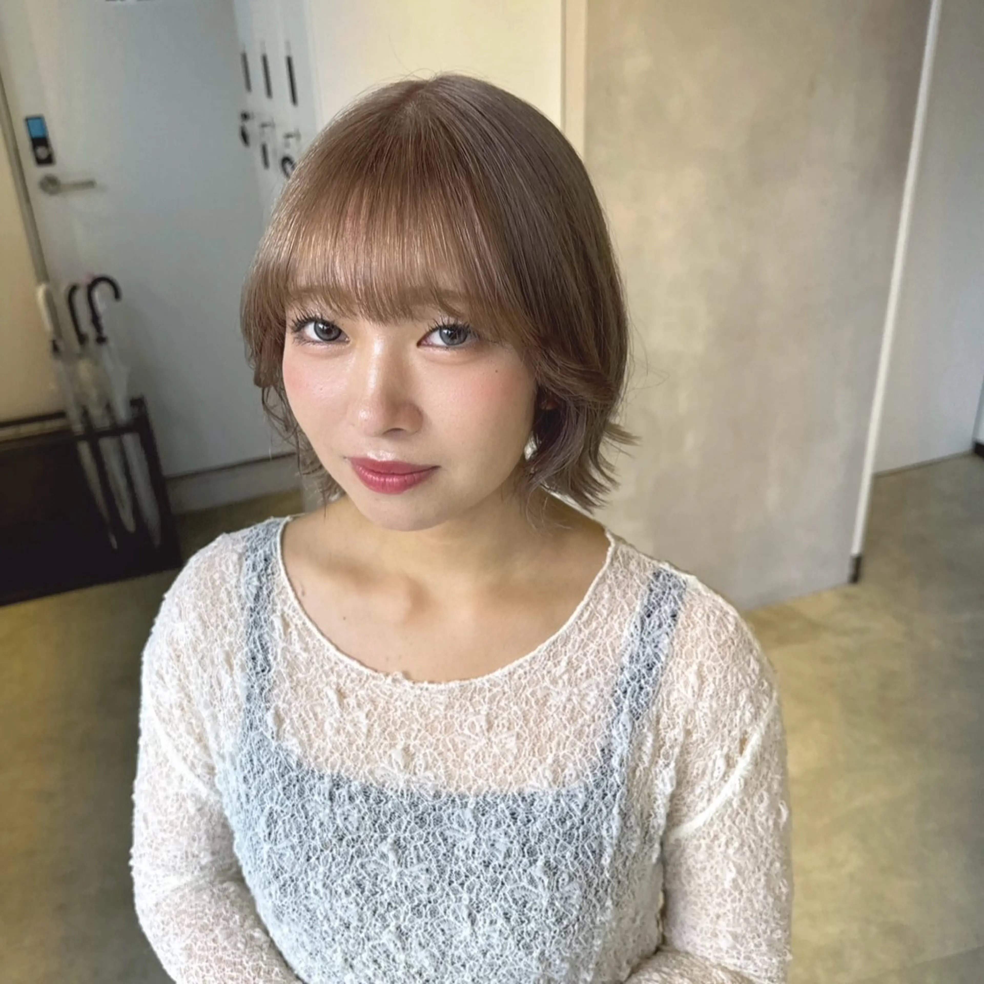 ショート カラー ブリーチ ブロンド ホワイトブロンド 透明感カラー✨艶髪 制作🌱山根あゆみのヘアスタイル