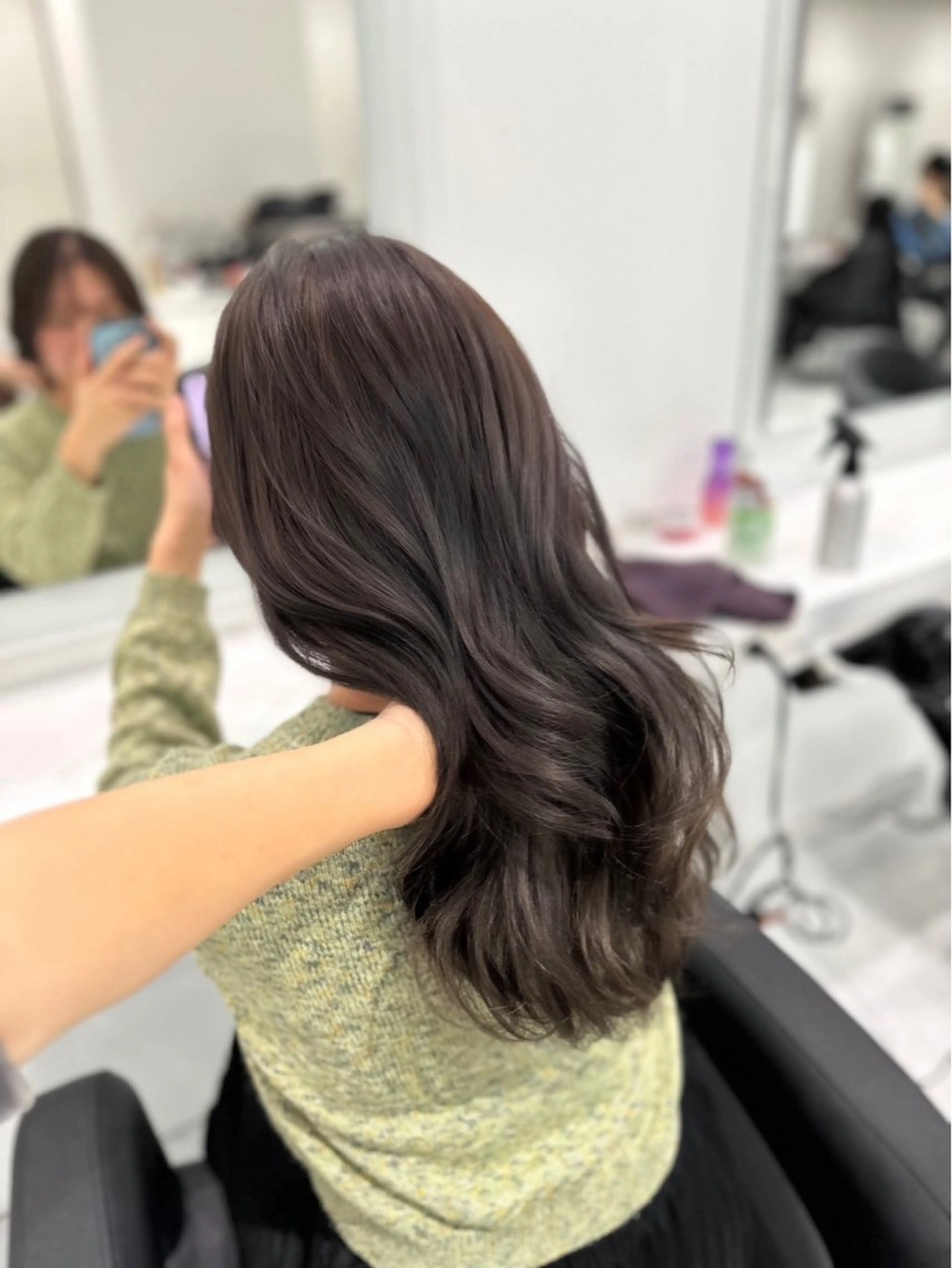 ロング カラー ケアカラー ロング カット ヘアカラー 🐺メンズパーマ マッシュ　あさひ🐺のヘアスタイル