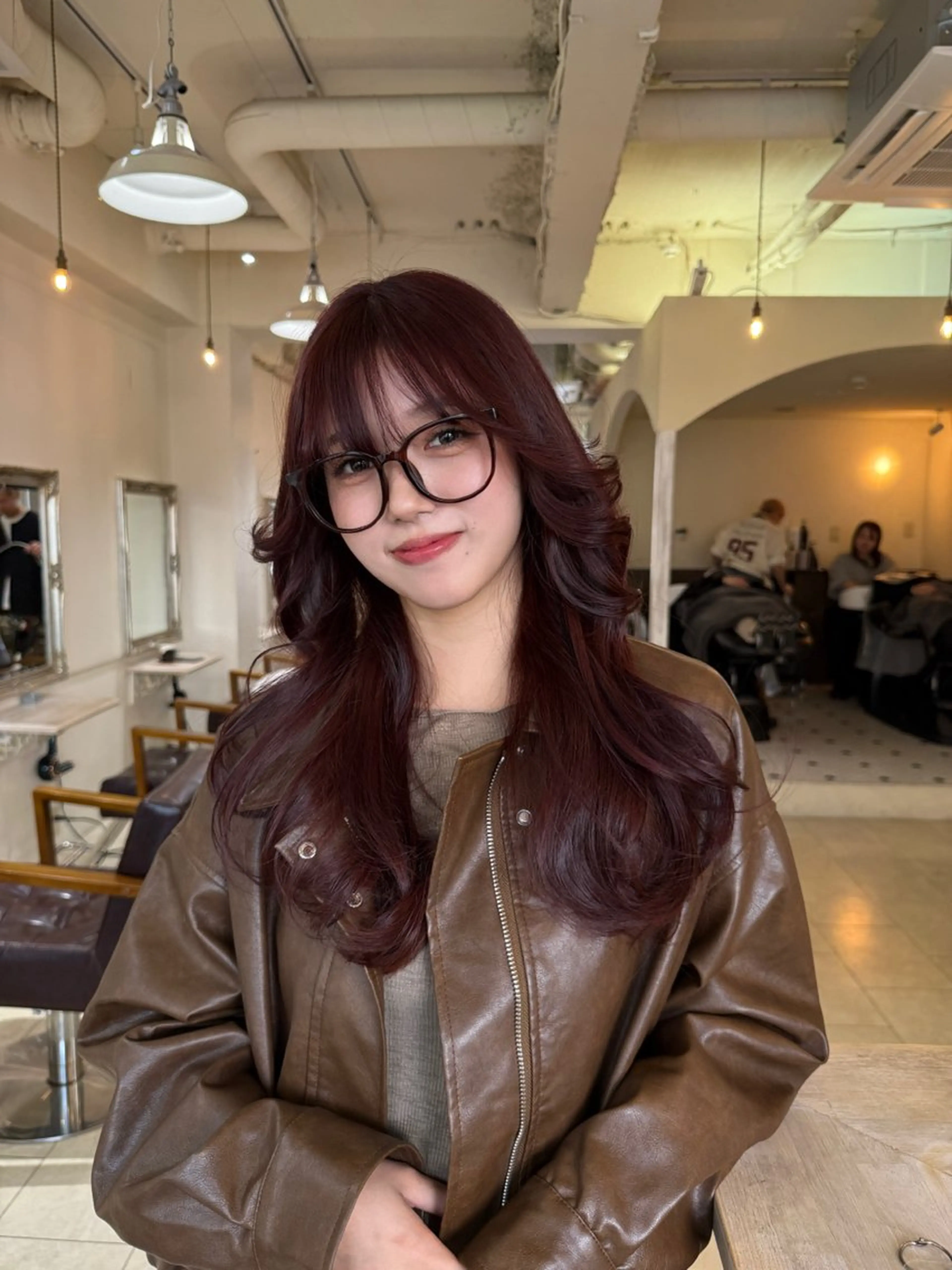 【予約数No.1】🍒カット+透け感カラー＋トリートメント🍒ロング料金¥1100~の写真