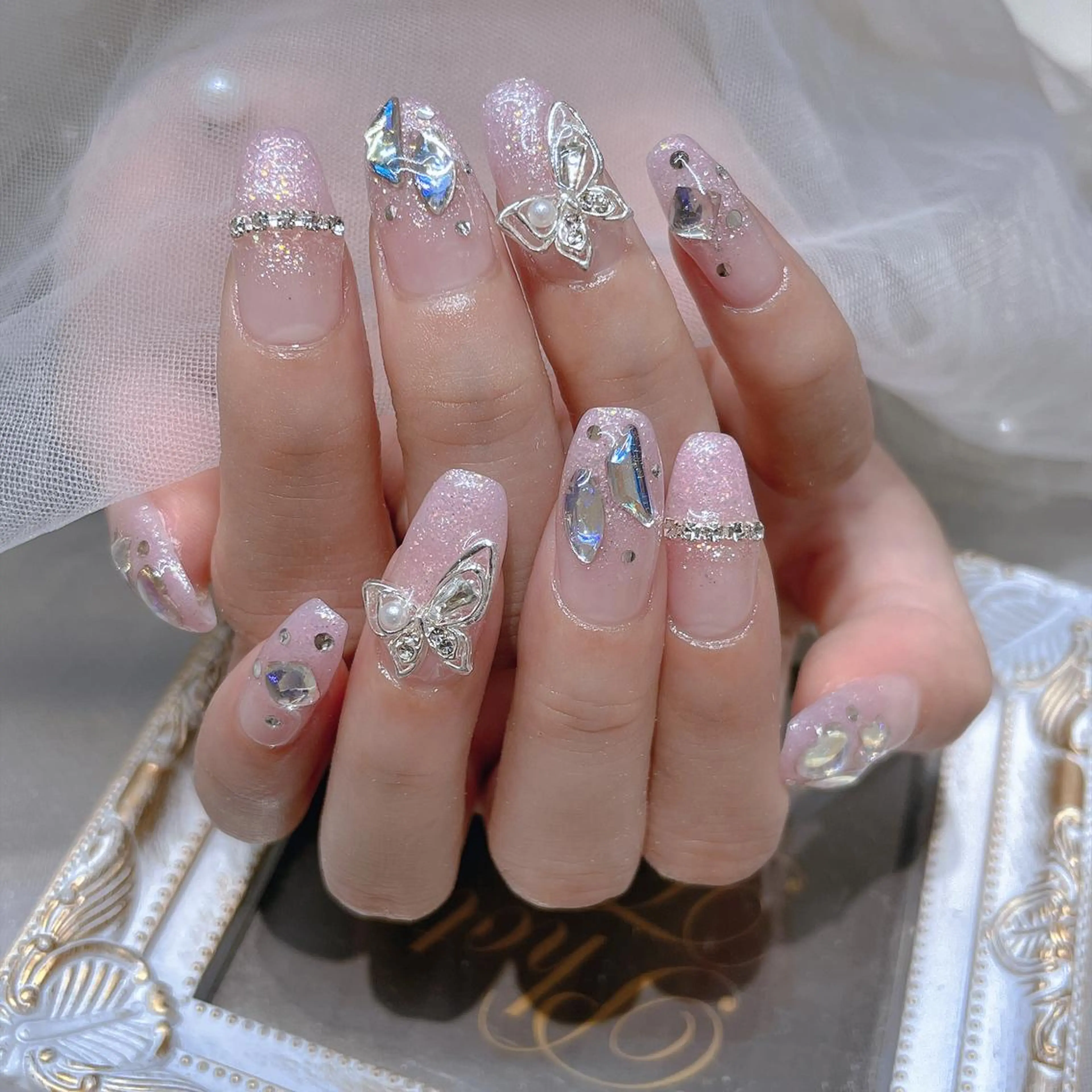 ネイル アートネイル 持ち込み ワンカラーネイル スカルプネイル ネイルチップ 長さだし専門店 M2 rikaのネイルデザイン