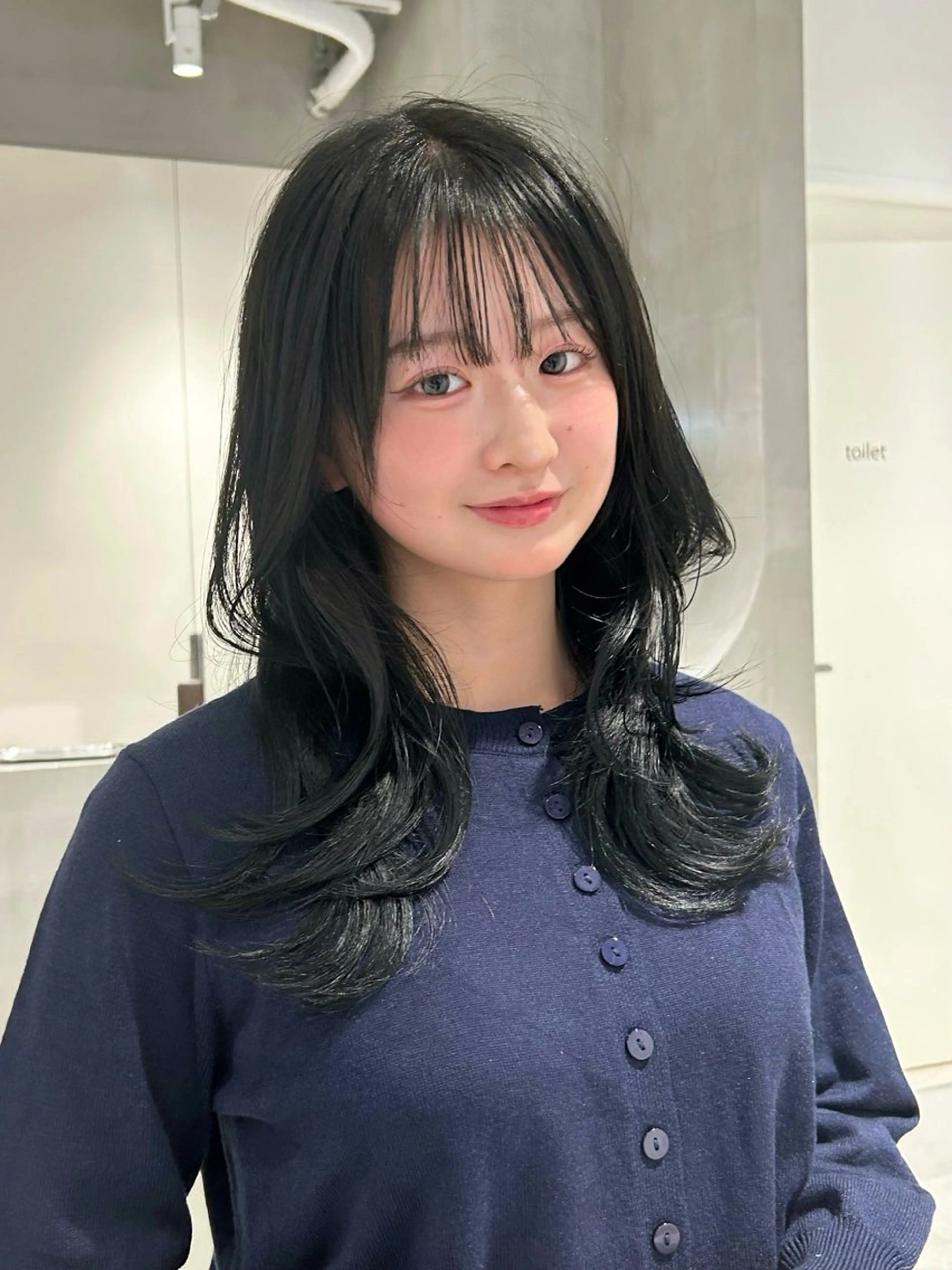 セミロング カラー カット ヘアカラー トリートメント techné所属・ショウタ/レイヤーカ ット/透明感カラーのヘアスタイル