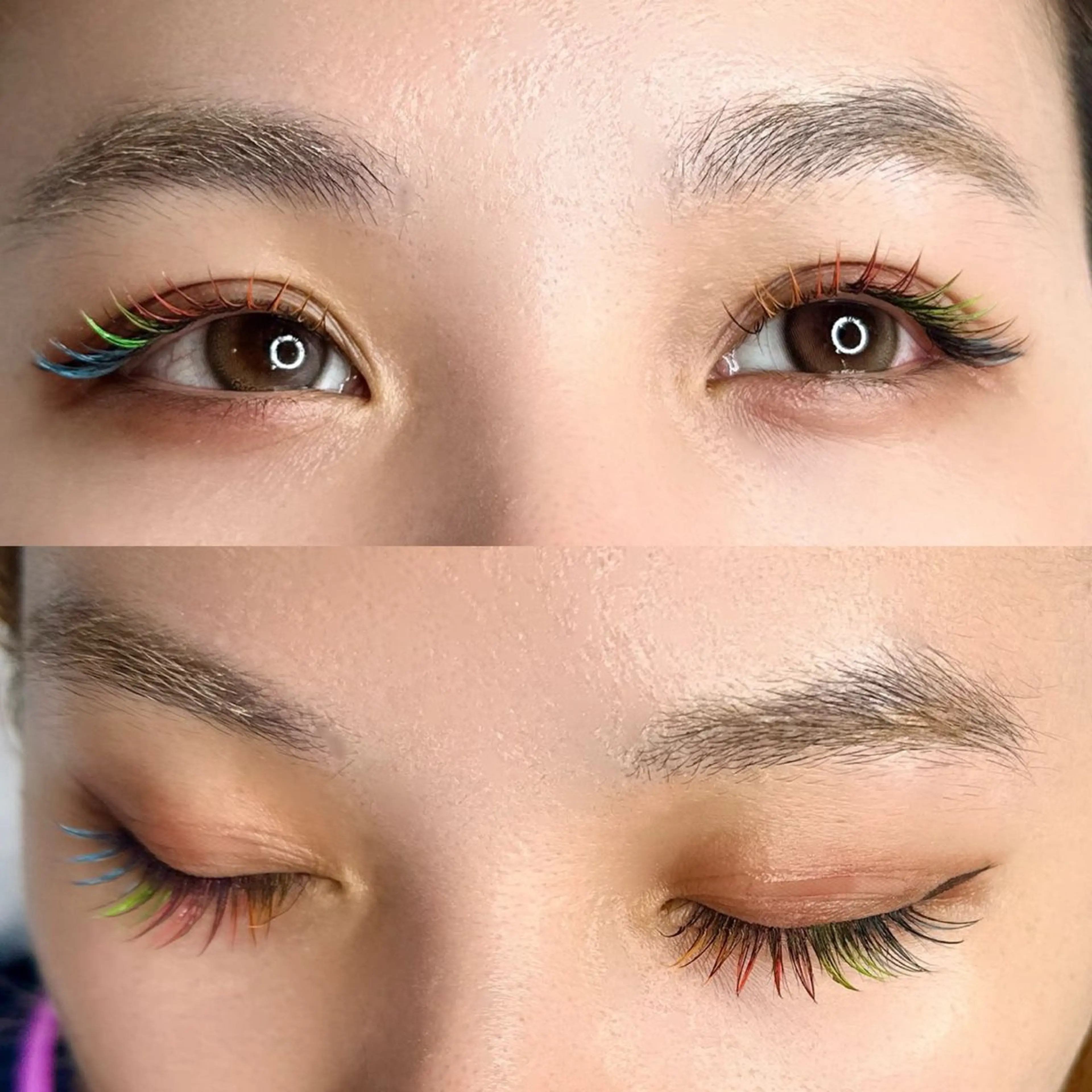 マツエク・マツパ カラーマツエク ボリュームラッシュ ワンホンマツエク アベ カカの眉毛・アイブロウイメージ