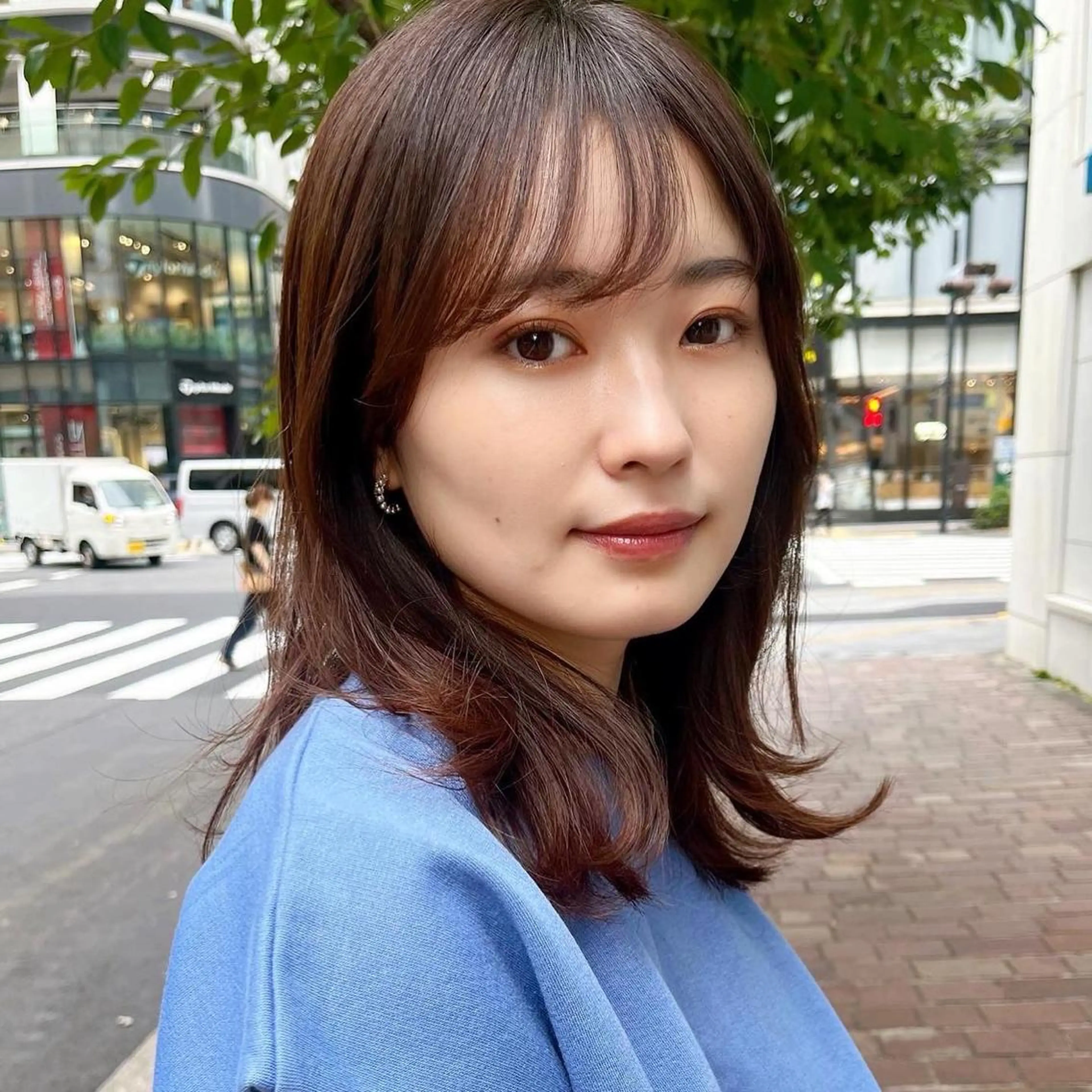 ミディアム カラー カット トリートメント 🌱小顔ヘア/ボブ ミディアム/双葉🌱のヘアスタイル