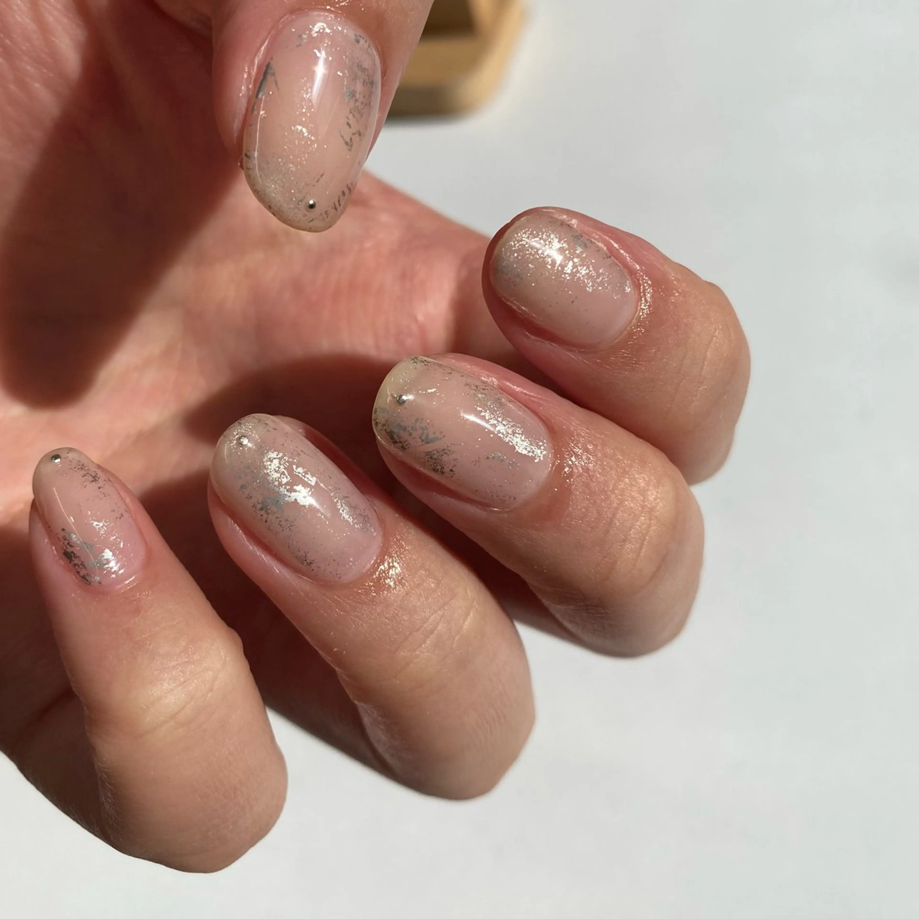 ネイル オーロラネイル マグネットネイル ニュアンスネイル シンプルネイル 春ネイル ハンドネイル 草加ニュアンスネイル 🌚hersのネイルデザイン