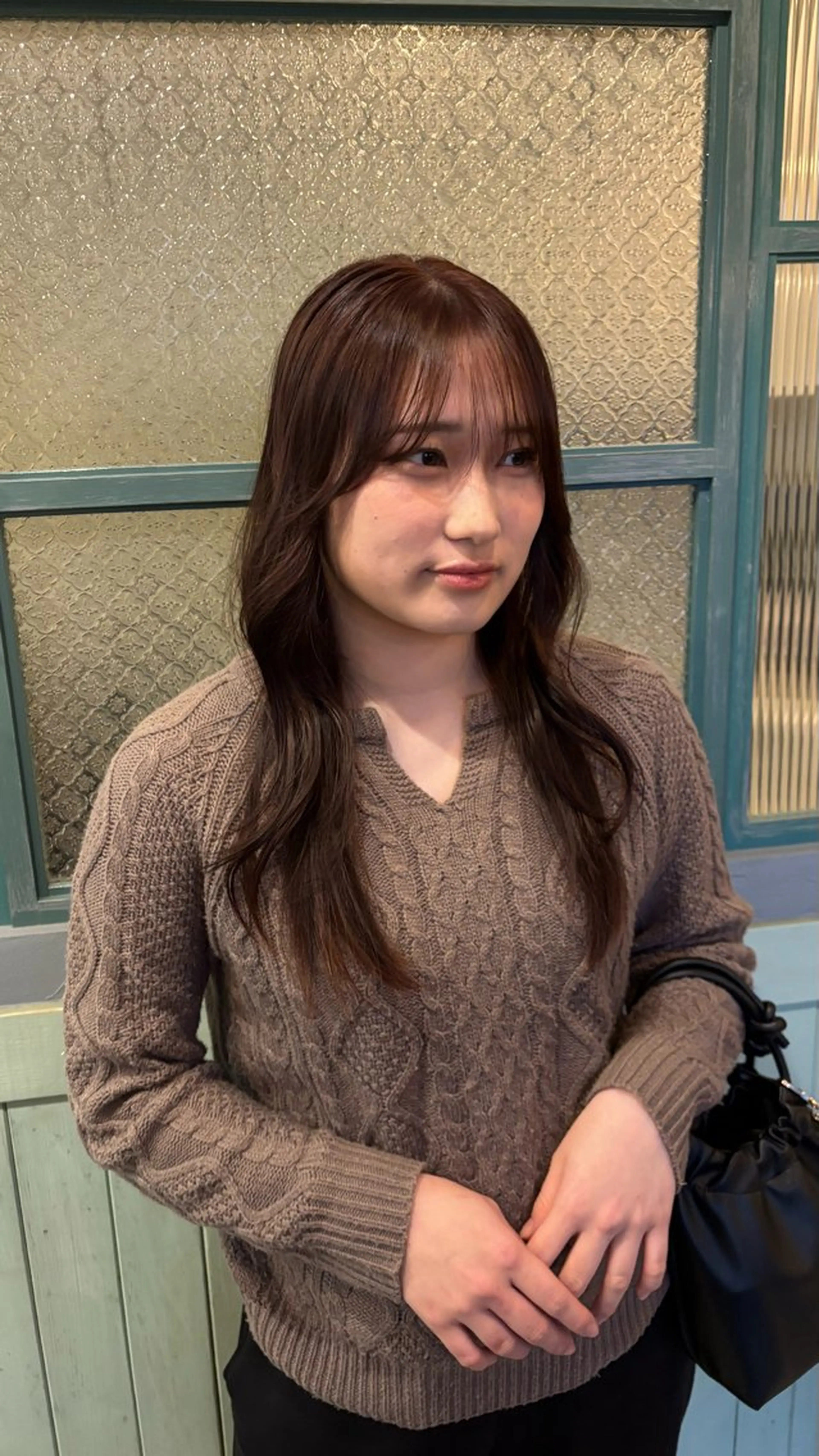 セミロング カラー ブラウンカラー ヘアカラー little garden/樹里のヘアスタイル