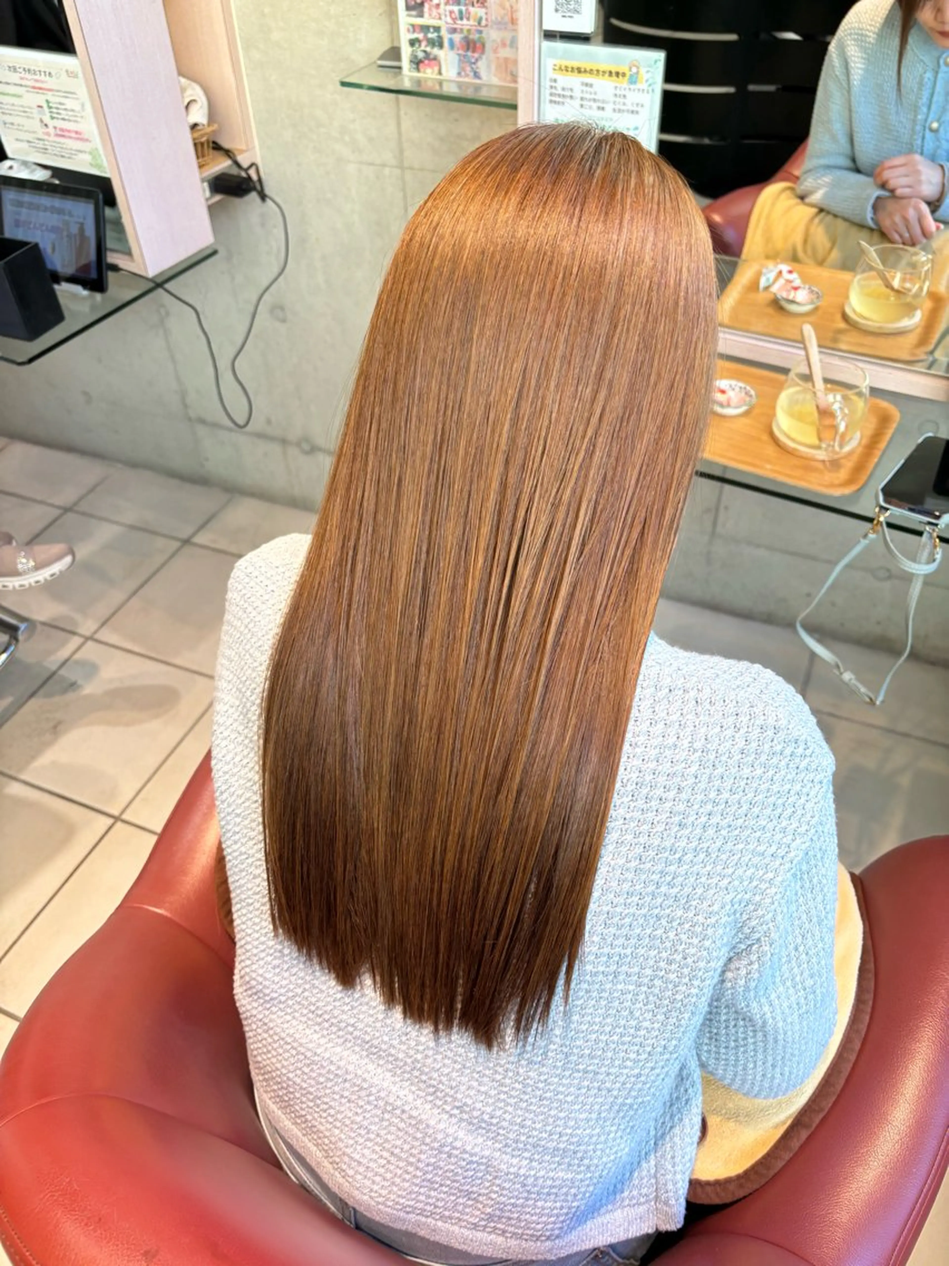 ロング ヘアカラー ヘッドスパ 岡井 桃花のヘアスタイル