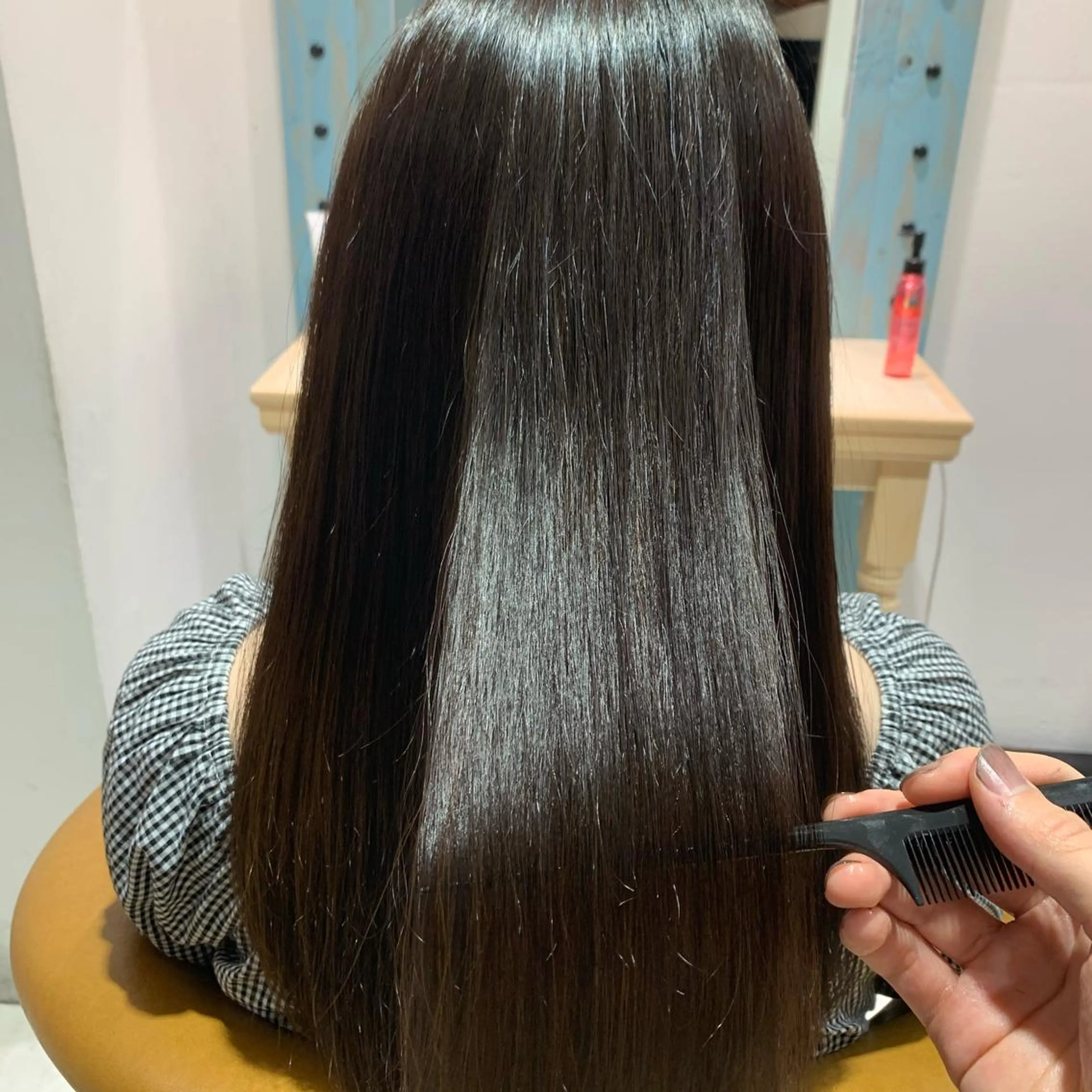セミロング カラー パーマ ヘアアレンジ 髪質改善 Lond jeloud 名古屋所属・髪質改善 の達人/杉原碧仁のヘアスタイル