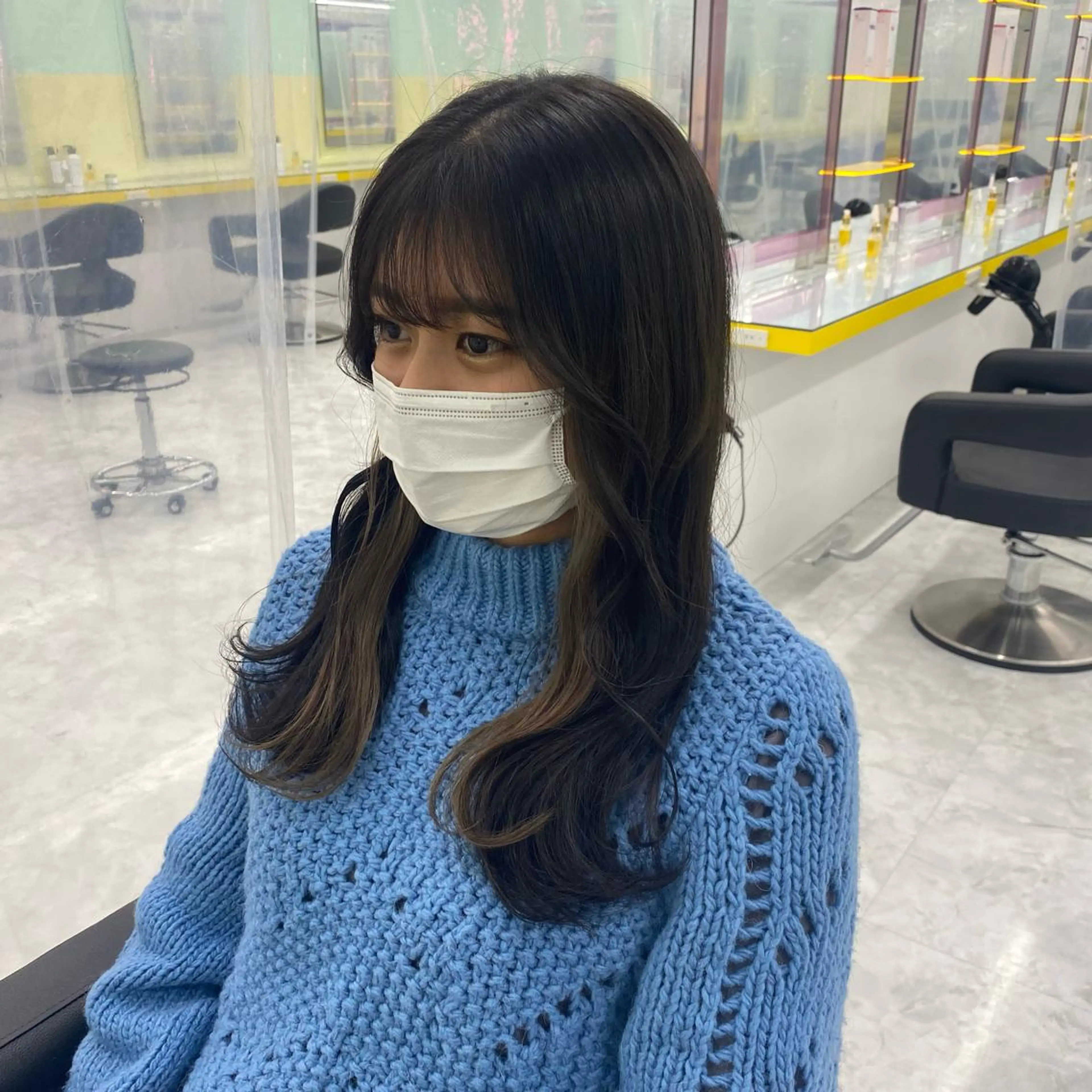 ミディアム カラー パーマ ヘアアレンジ メンズ キッズ ネイル マツエク・マツパ イヤリングカラー Lumo所属・💖横浜ブリーチなし 💖MIHOのヘアスタイル