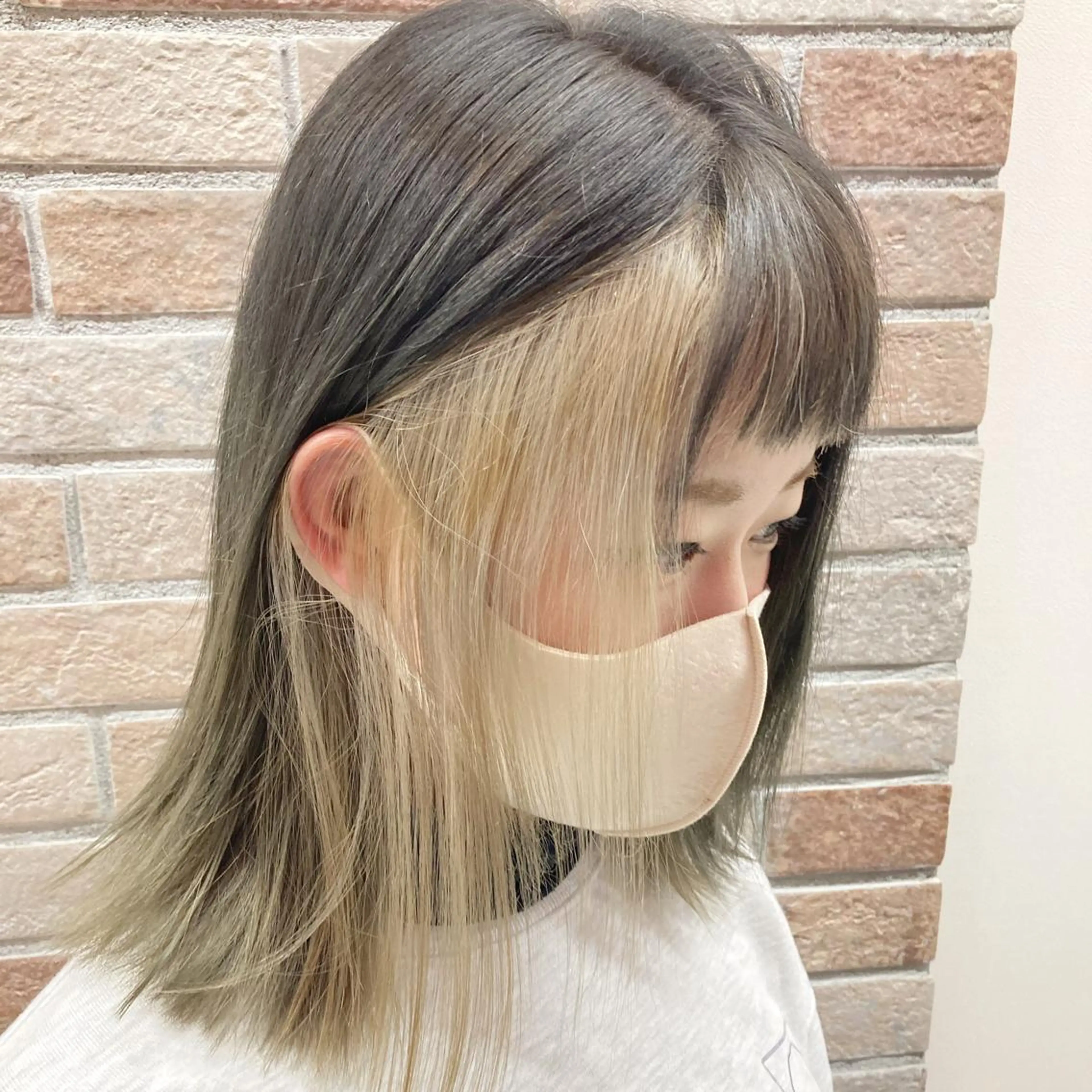 ミディアム カラー 黒川 真伍のヘアスタイル