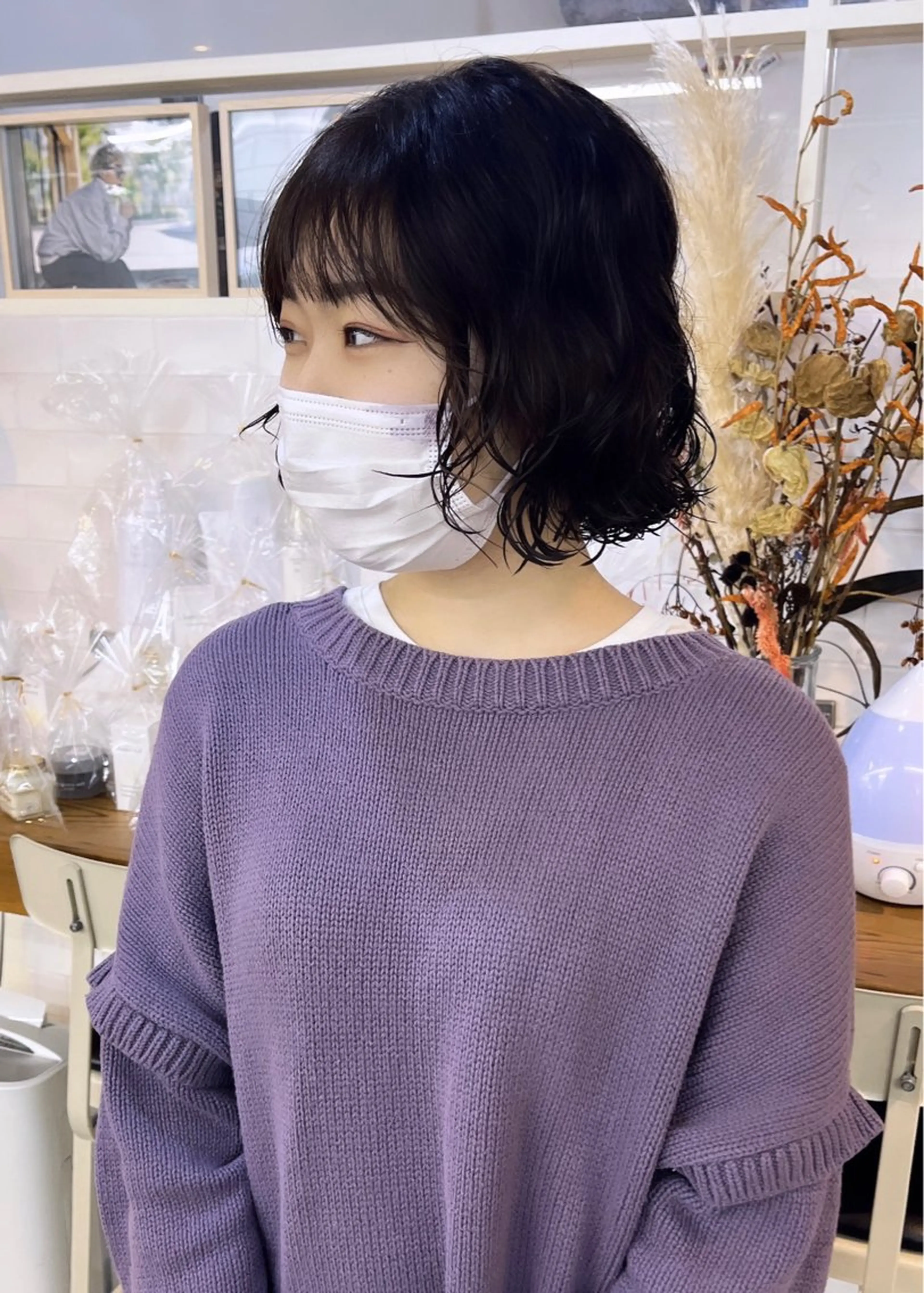 ショート パーマ カット パーマ benji仙台所属・KOKI/ ボブ/ パーマ/透明感カラーのヘアスタイル