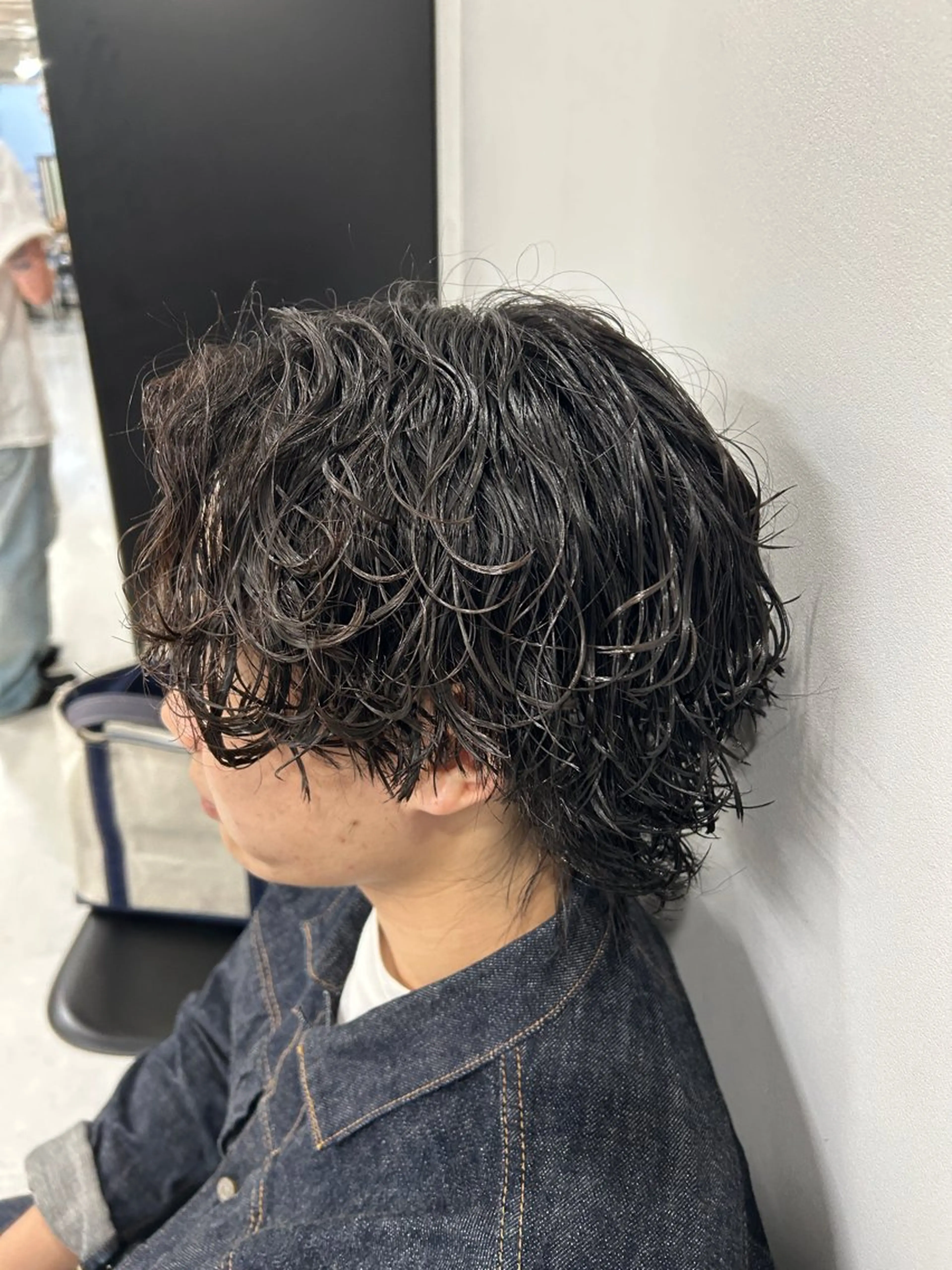 パーマ メンズ カット パーマ トリートメント ヘッドスパ ヘアセット カズキ🌼曲がる縮毛 ／くせ毛パーマのヘアスタイル