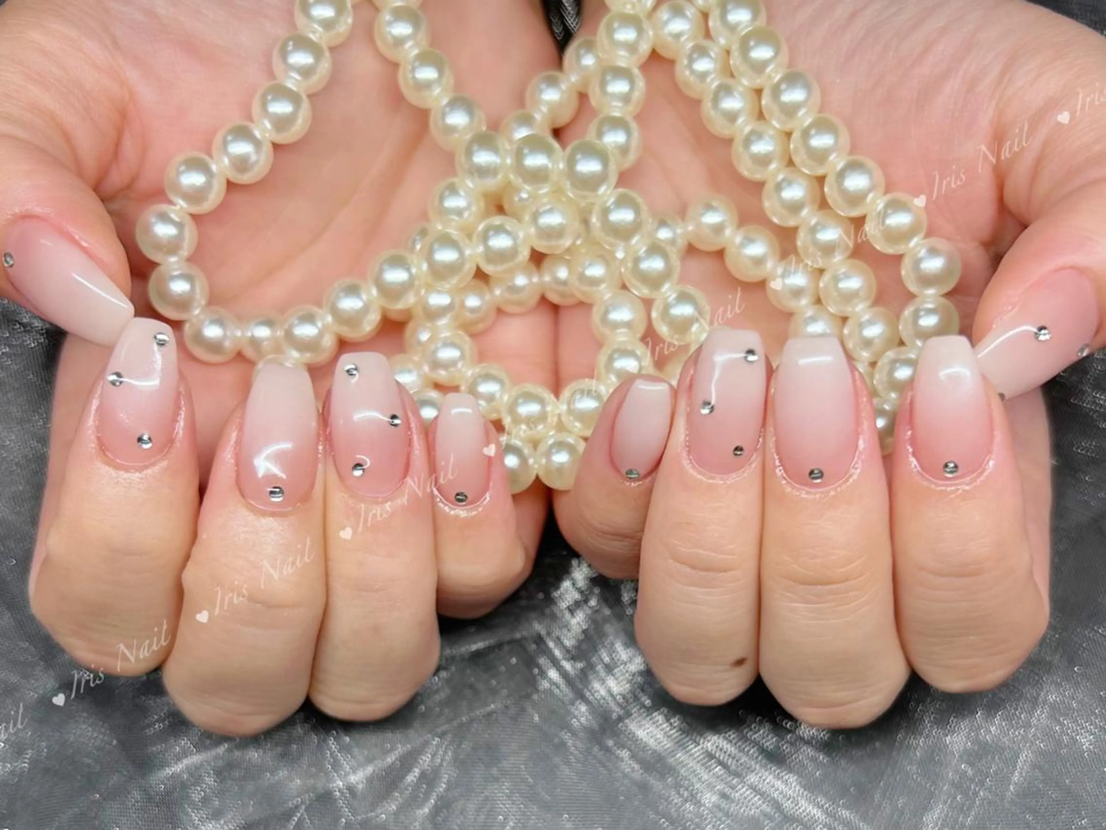 ネイル ストーンネイル ハンドネイル ハンドケア IRIS NAIL大塚のネイルデザイン