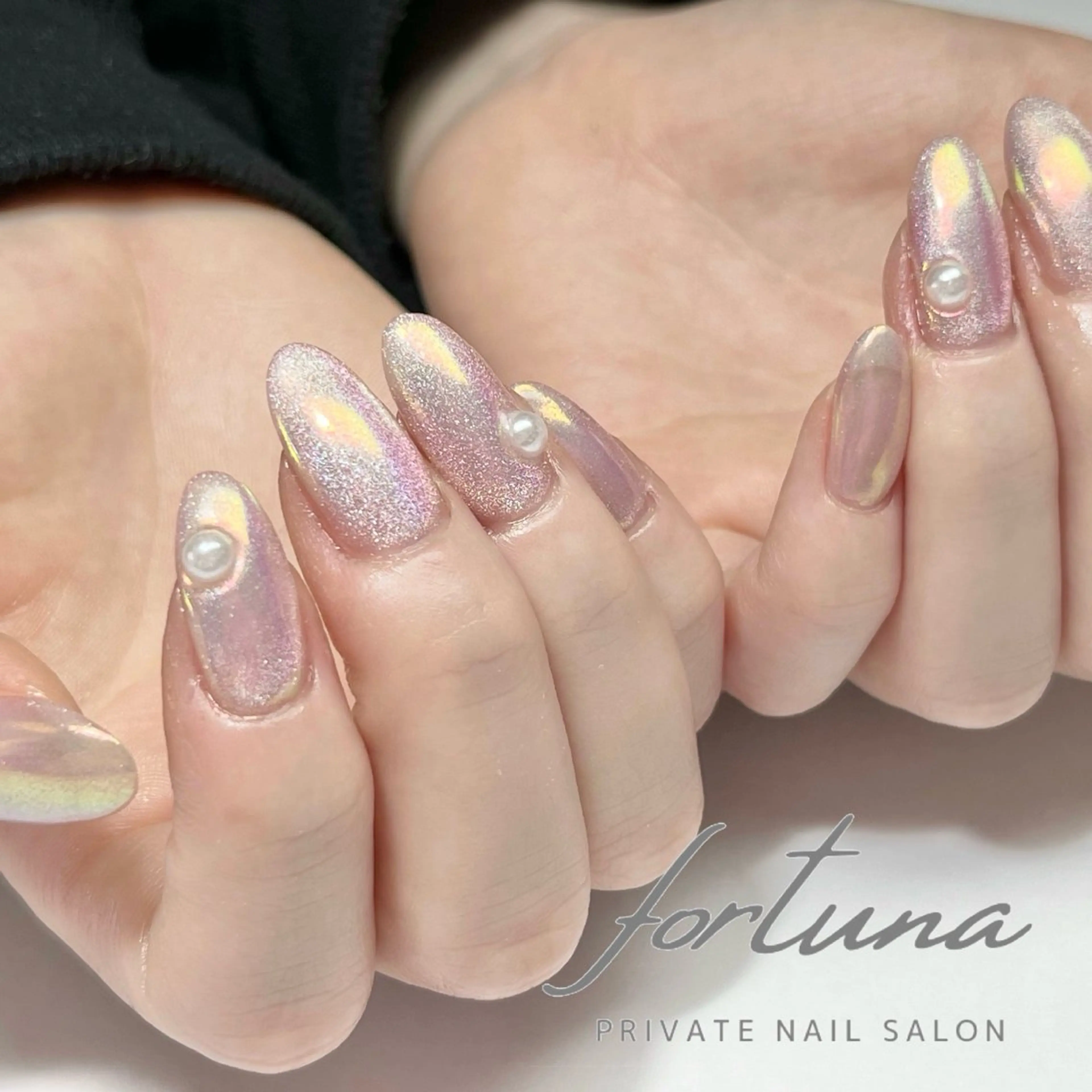 ネイル オーロラネイル マグネットネイル ハンドネイル fortuna 武藤裕美のネイルデザイン