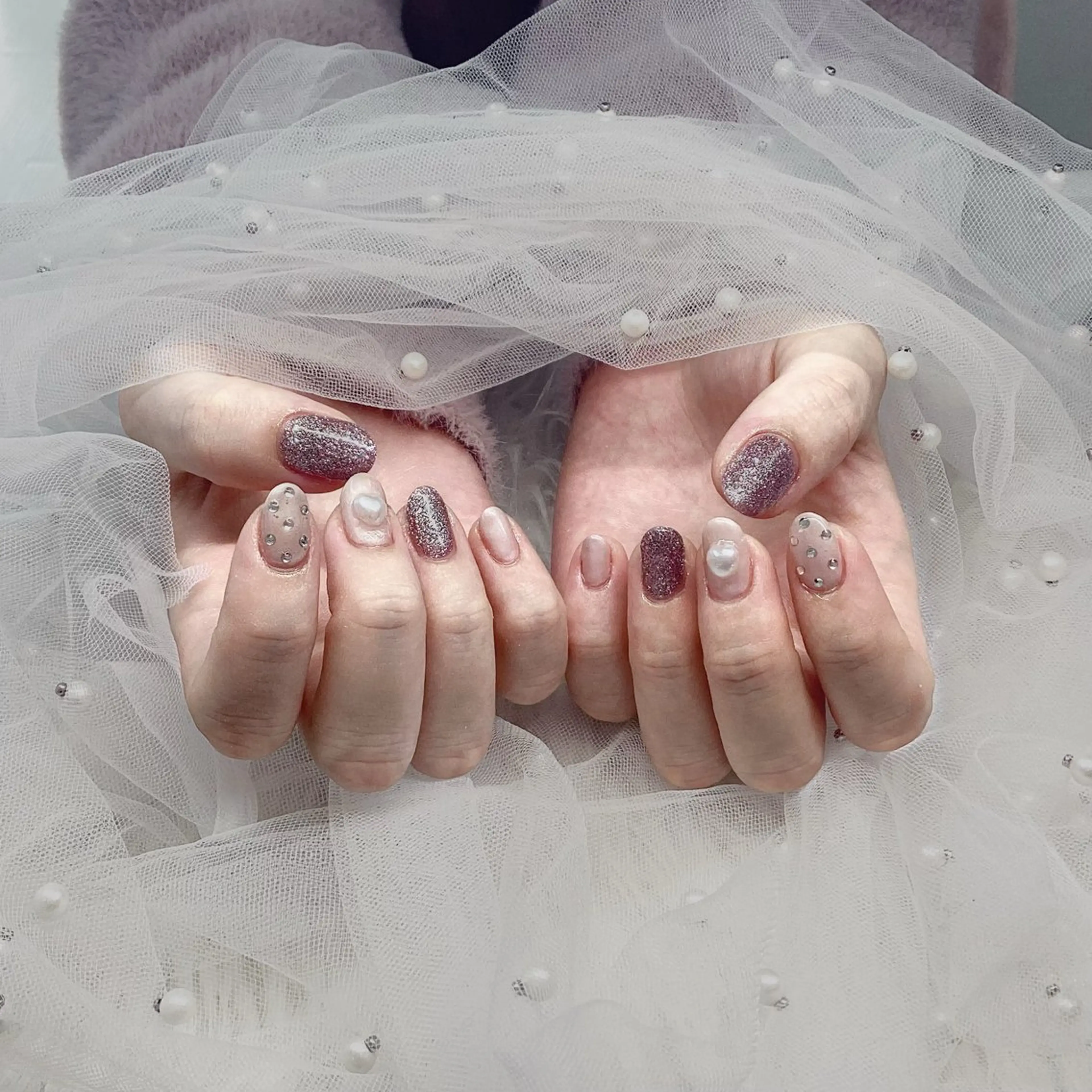 ネイル パーツ全部¥110 サロンミミのネイルデザイン